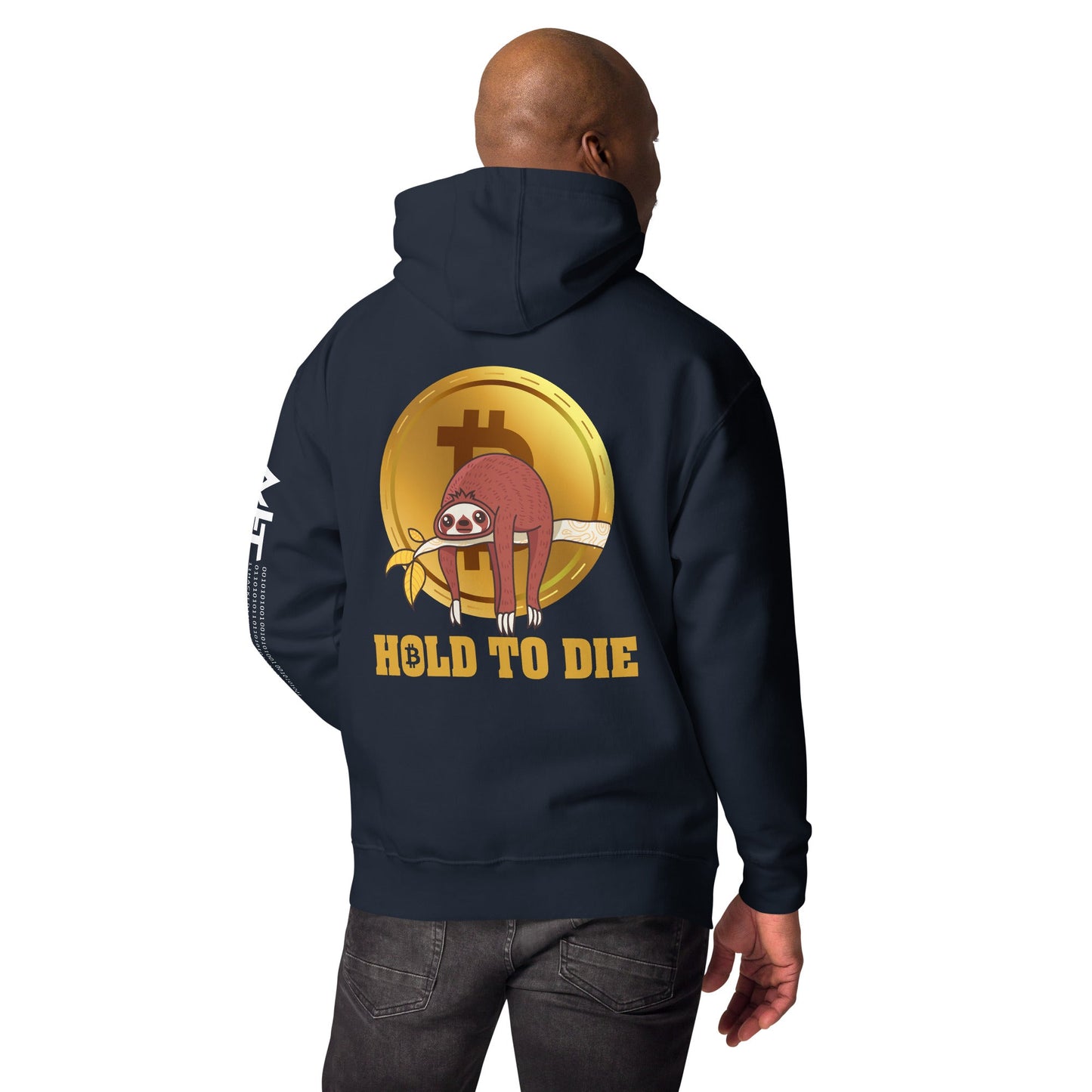 Bitcoin: Hold to Die - Unisex Hoodie ( Back Print ) by DarkByteGear