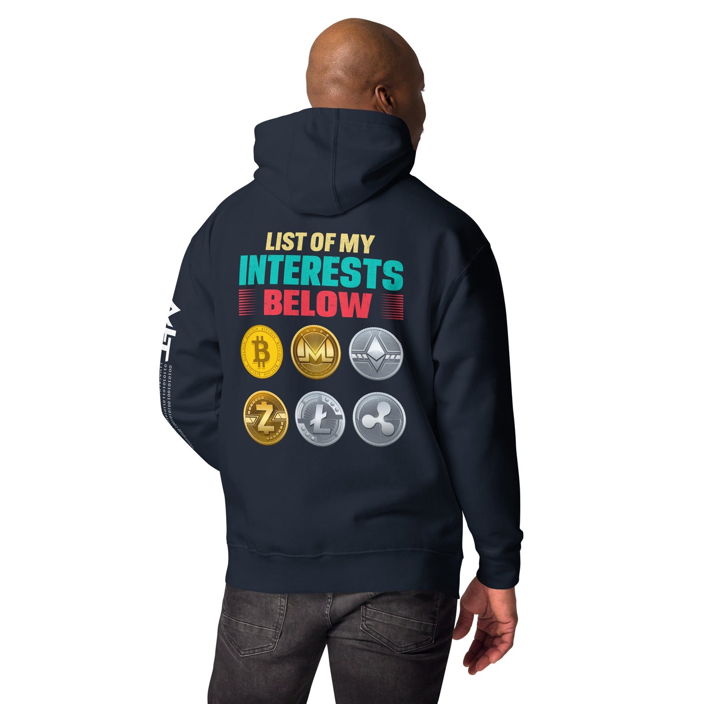 List of my Interests below - Unisex Hoodie ( Back Print ) by DarkByteGear