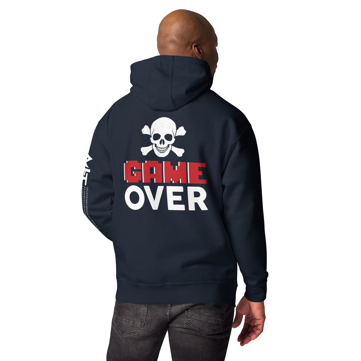 Game Over - Unisex Hoodie ( Back Print ) by DarkByteGear