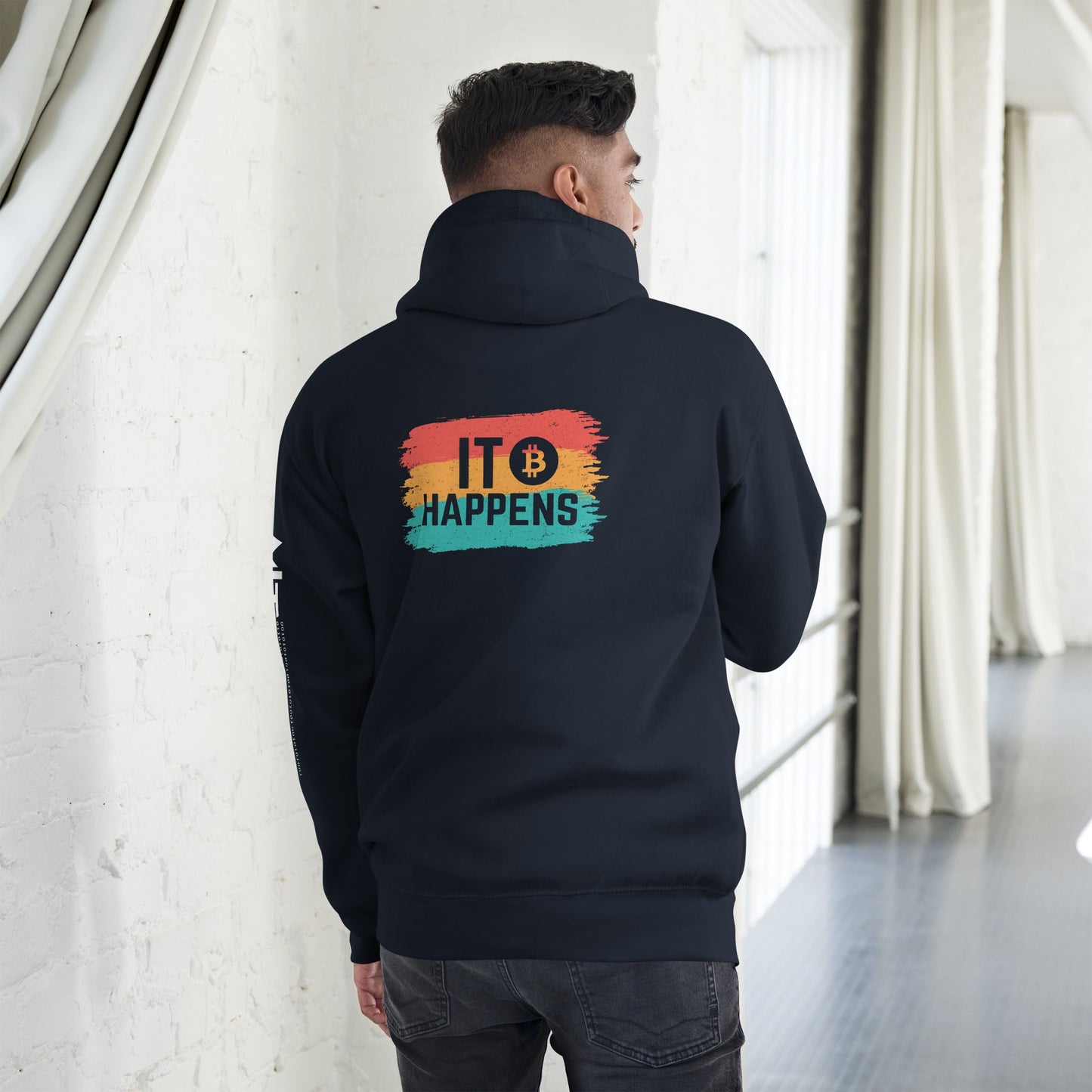 It happens Unisex Hoodie ( Back Print ) by DarkByteGear