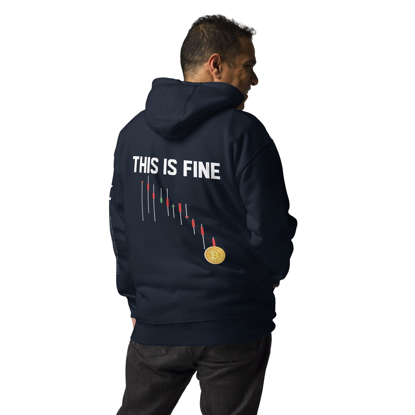 This is Fine - Unisex Hoodie ( Back Print ) by DarkByteGear
