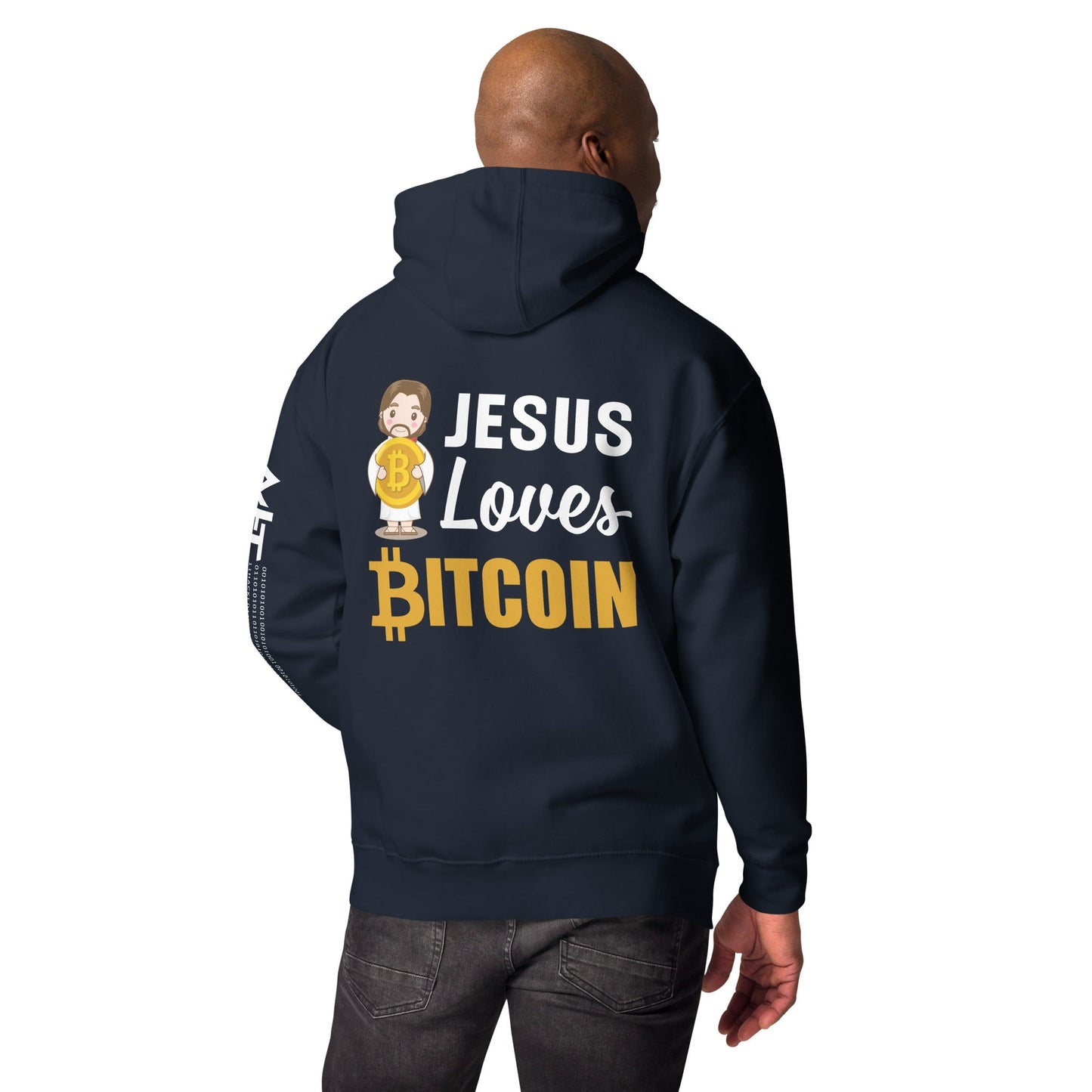 Jesus loves Bitcoin - Unisex Hoodie by DarkByteGear