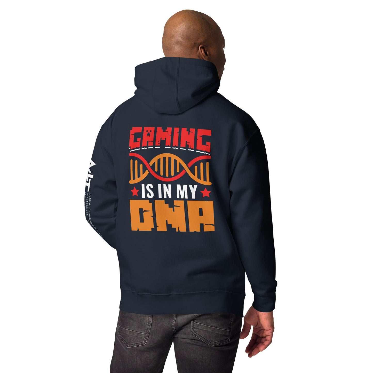Gaming is in My DNA - Unisex Hoodie ( Back Print ) by DarkByteGear