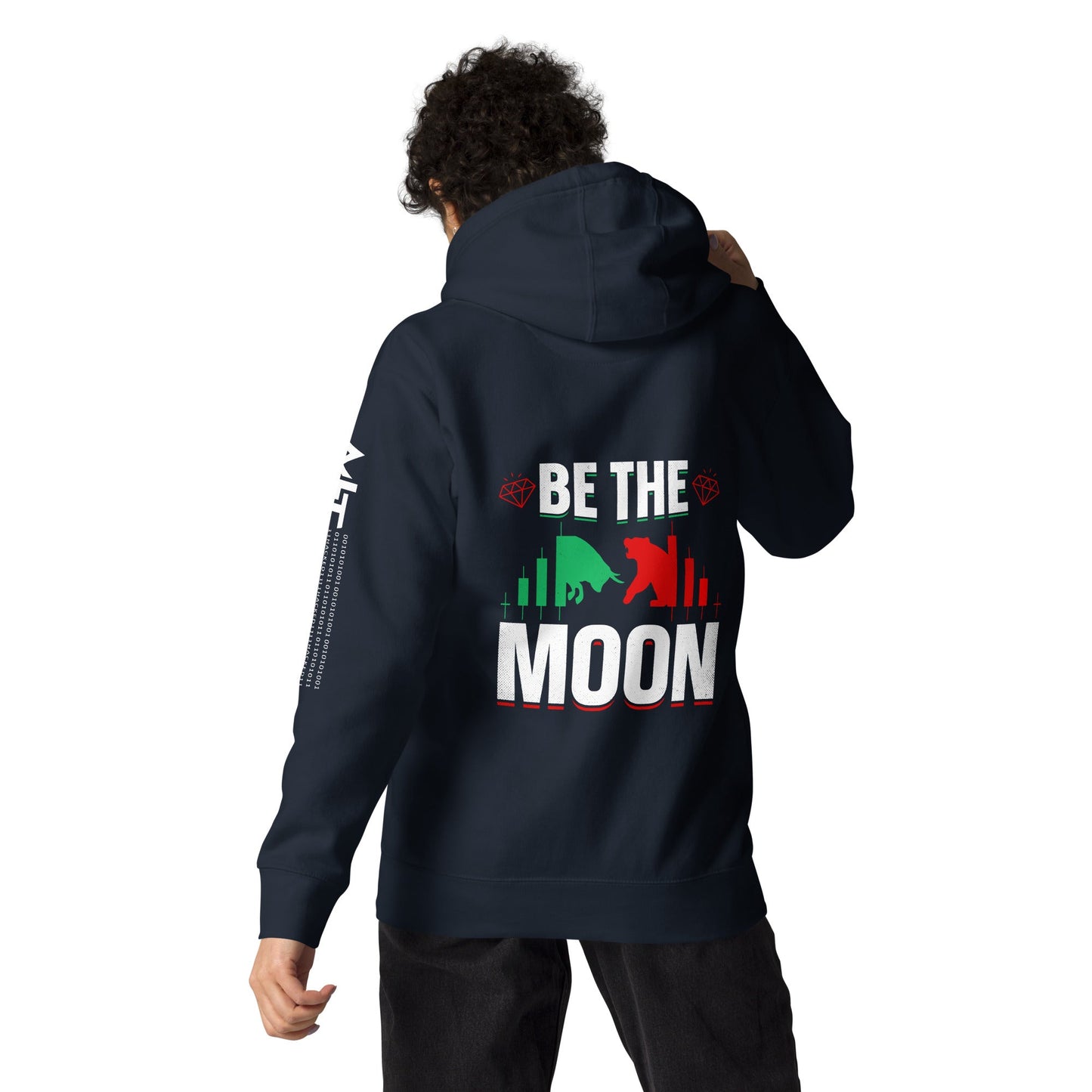 Be the Moon - Unisex Hoodie ( Back Print ) by DarkByteGear