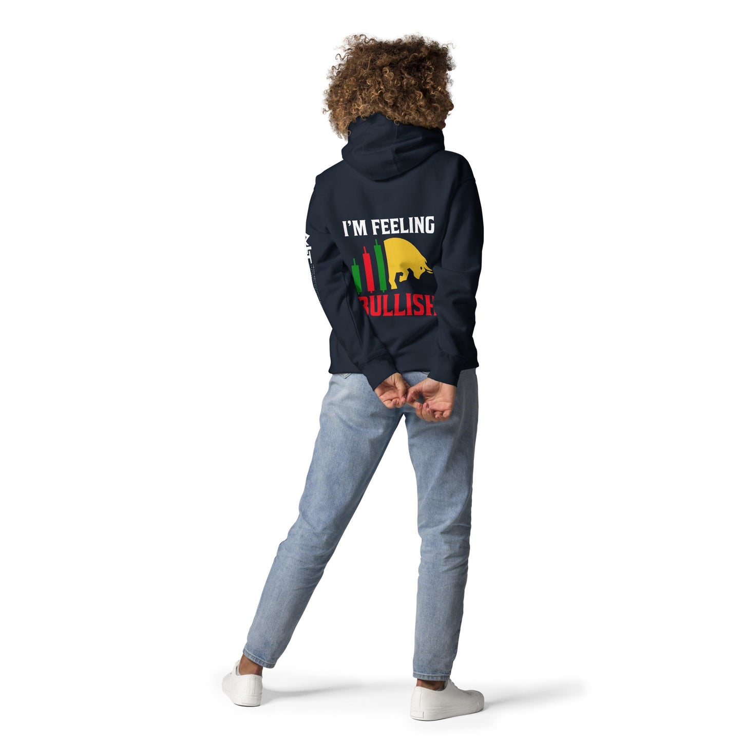 I'm Feeling Bullish Tanvir - Unisex Hoodie ( Back Print ) by DarkByteGear