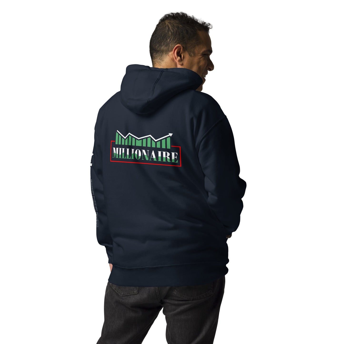 Millionaire - Unisex Hoodie ( Back Print ) by DarkByteGear