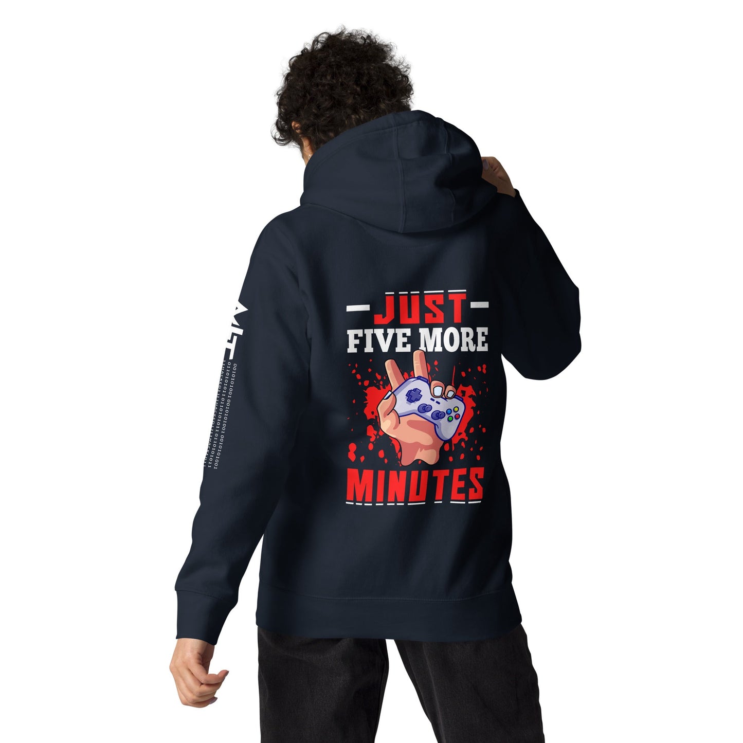 Just 5 more Minutes Rima - Unisex Hoodie ( Back Print ) by DarkByteGear