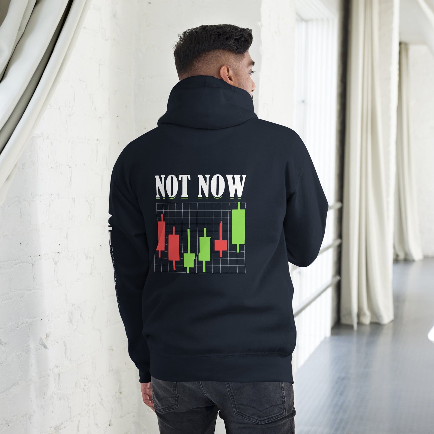Not Now - Unisex Hoodie ( Back Print ) by DarkByteGear