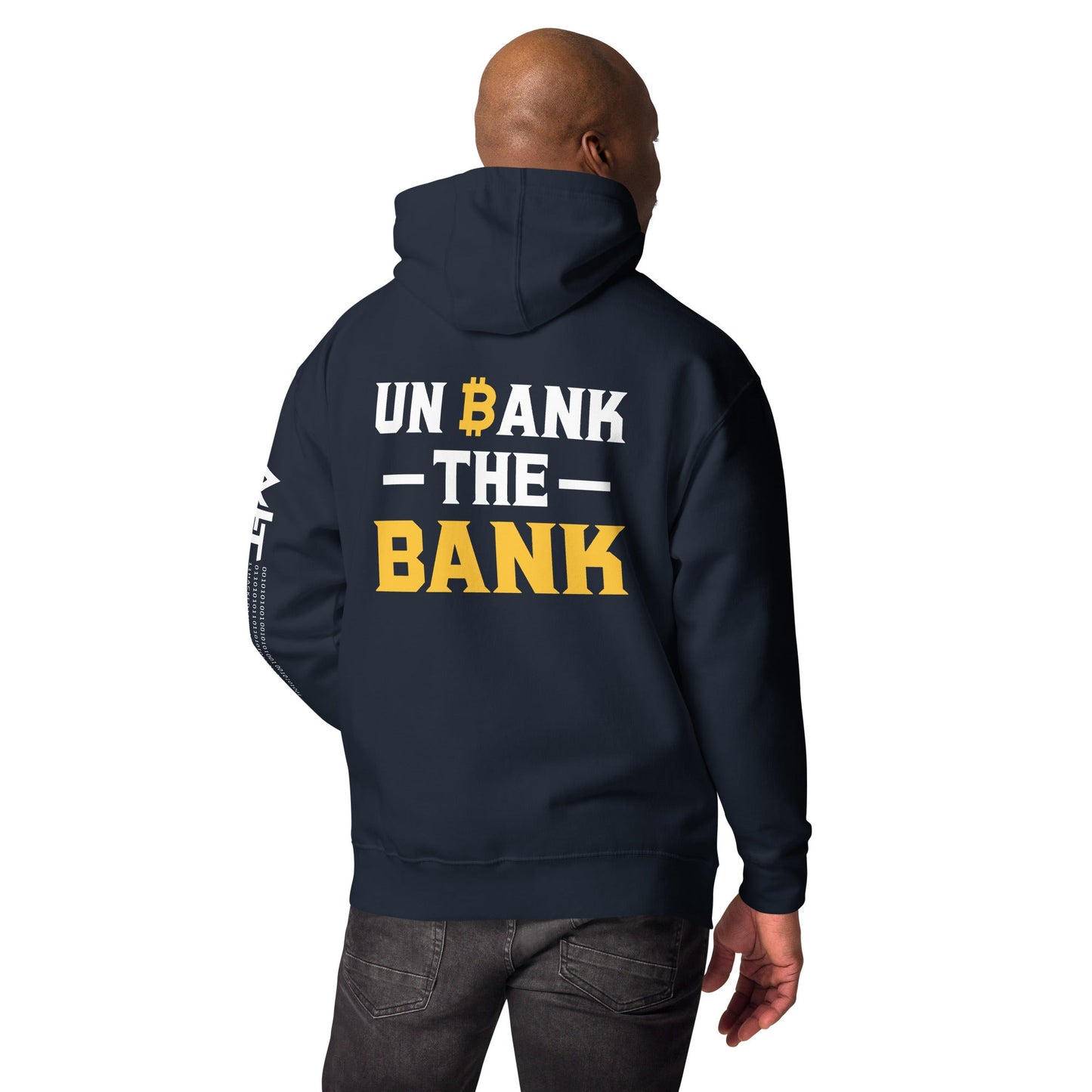 Unbank the Bank - Unisex Hoodie ( Back Print ) by DarkByteGear