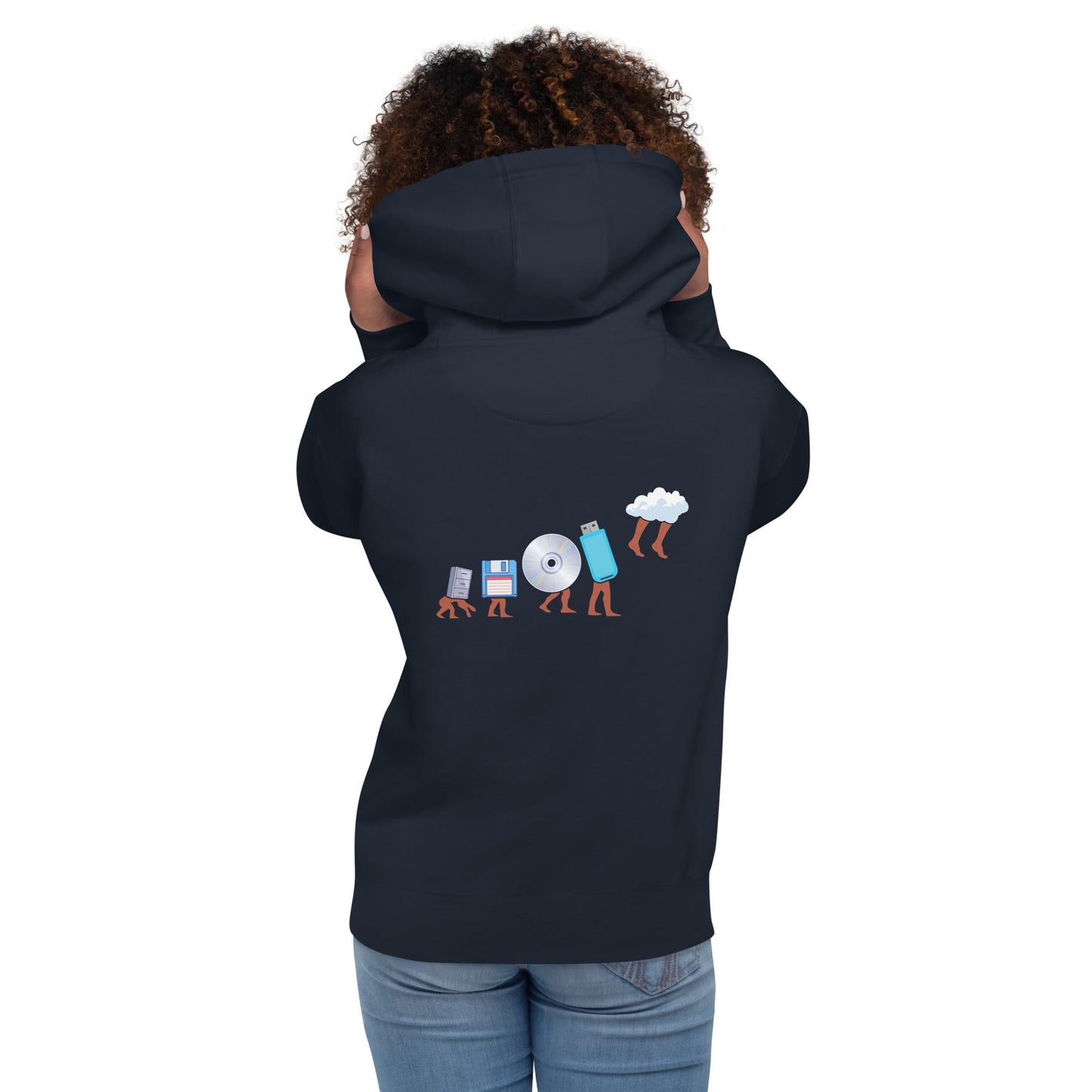 Funny Geek Programmer Nerd - Unisex Hoodie ( Back Print ) by DarkByteGear