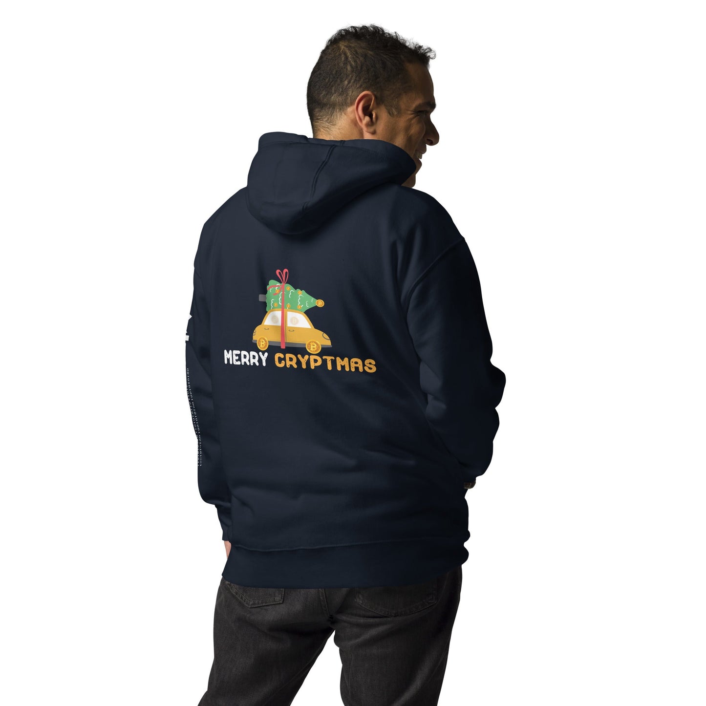 Merry Cryptmas - Unisex Hoodie ( Back Print ) by DarkByteGear