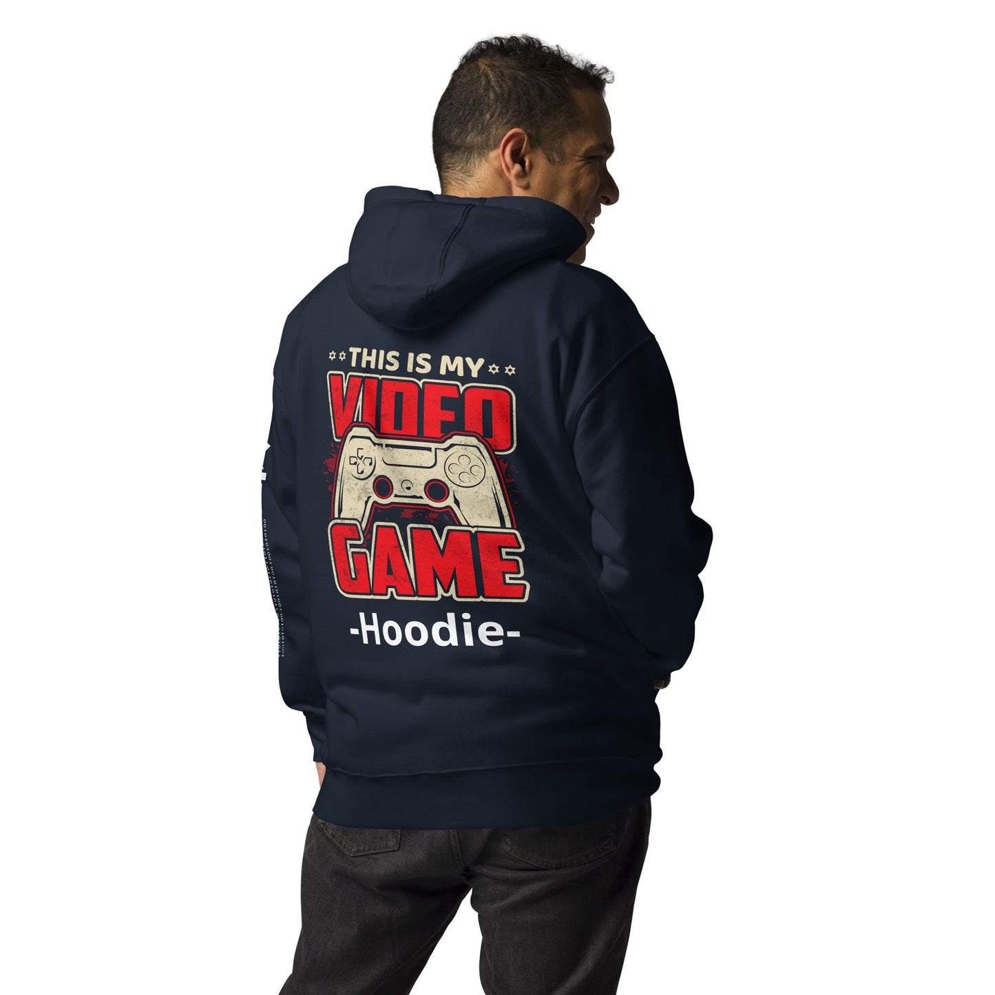 This is my Video Game - Unisex Hoodie ( Back Print ) by DarkByteGear