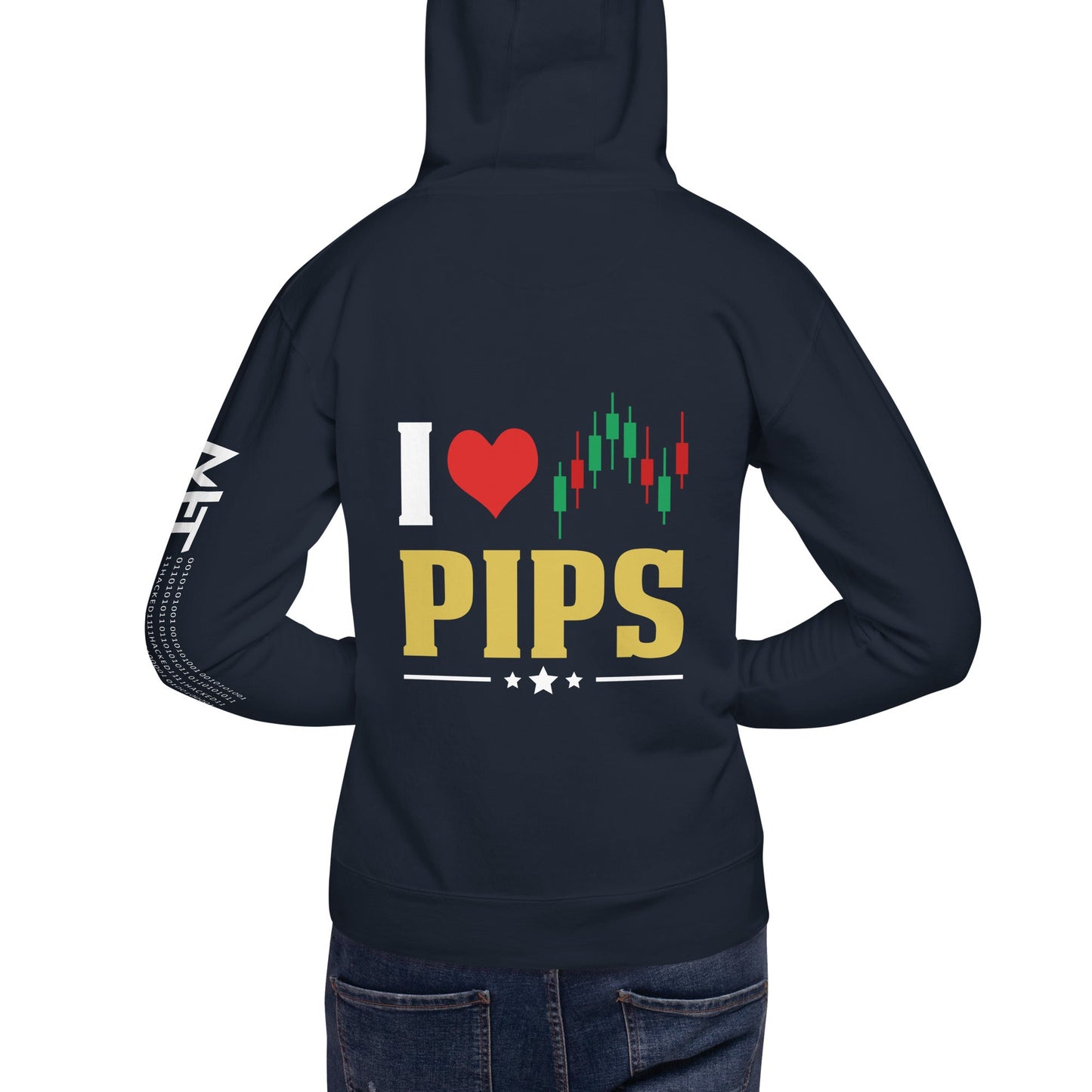 I Love Pips ( MAHFUZ ) - Unisex Hoodie ( Back Print ) by DarkByteGear