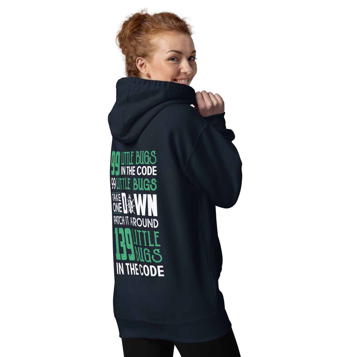 99 Little Bugs - Unisex Hoodie ( Back Print ) by DarkByteGear