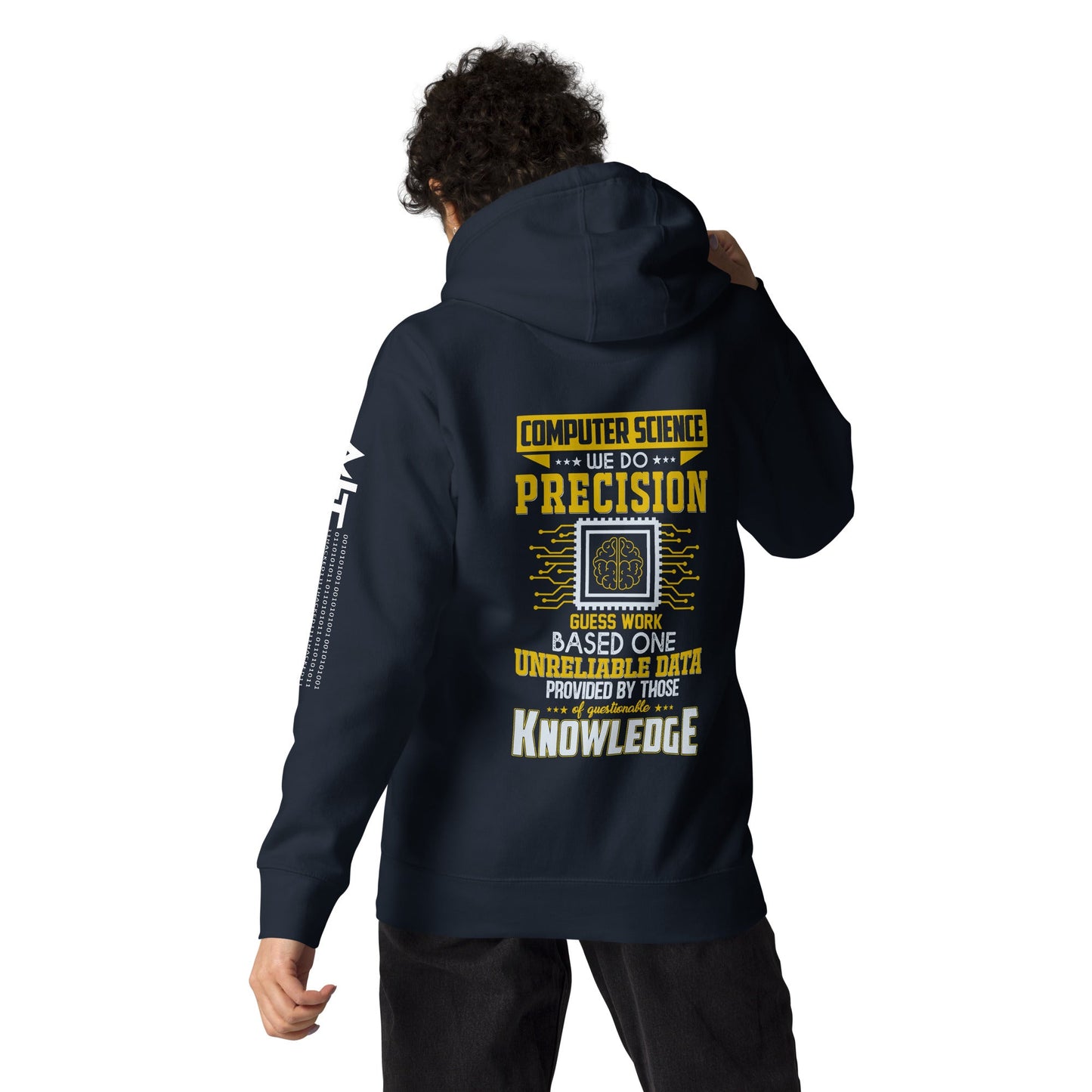 Computer Science: We do V1 - Unisex Hoodie ( Back Print ) by DarkByteGear