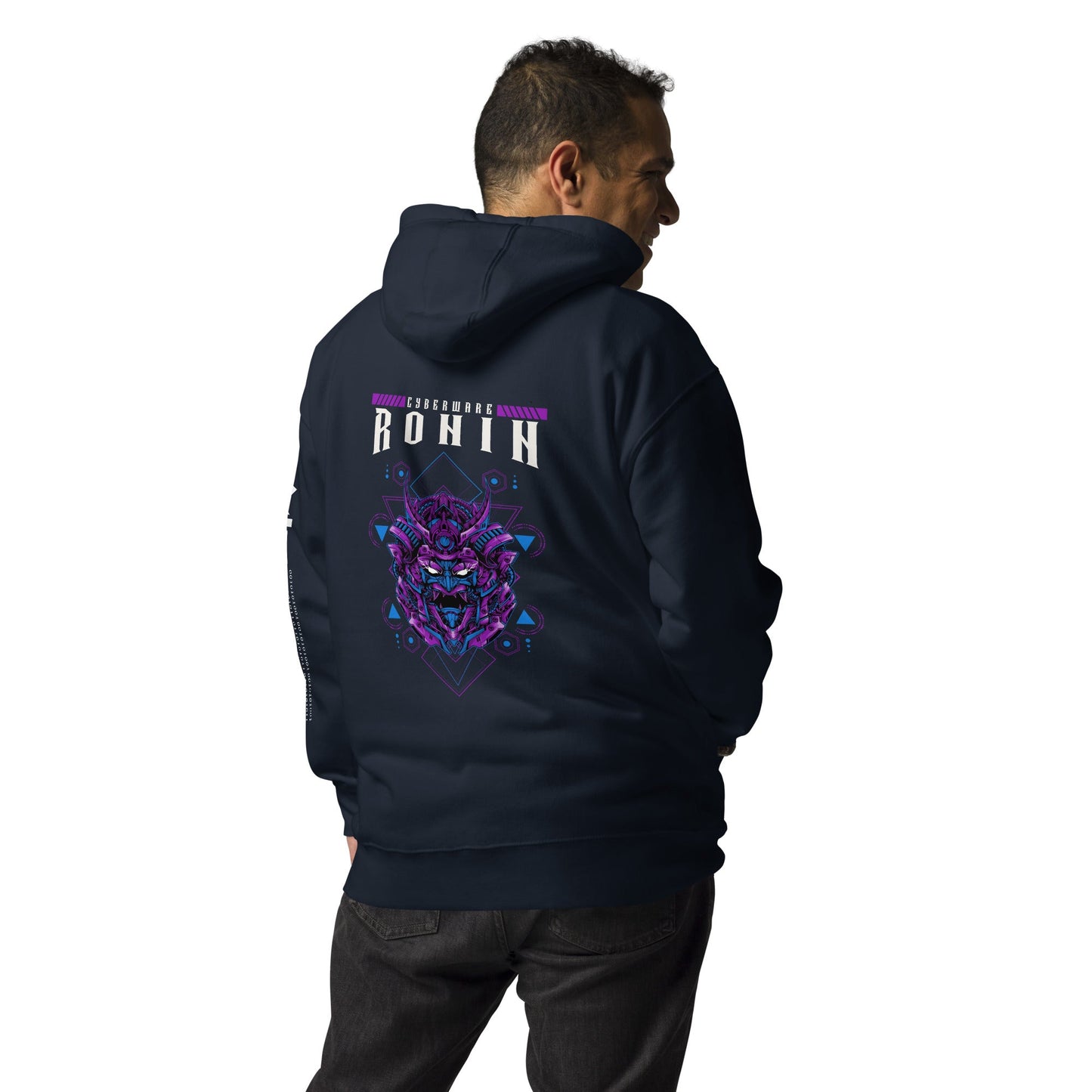 CyberWare Ronin - Unisex Hoodie ( Back Print ) by DarkByteGear