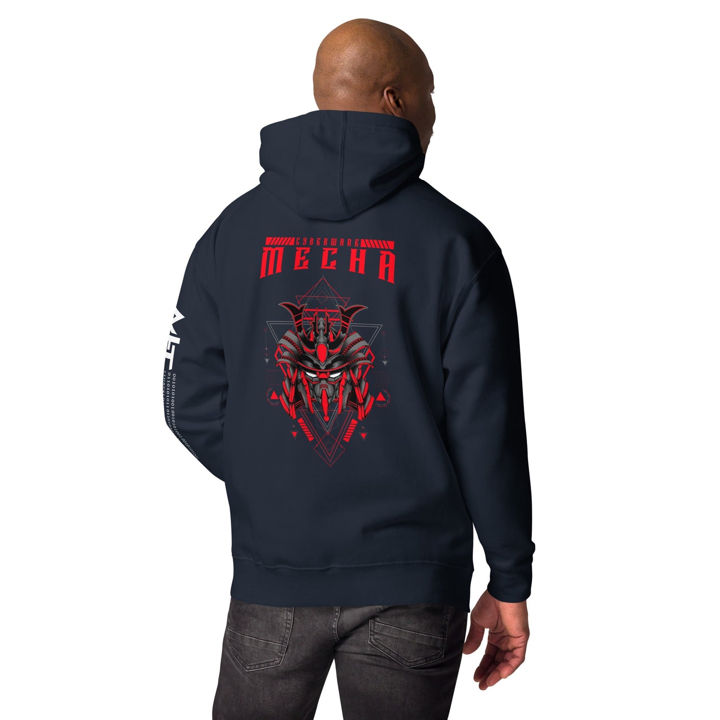 CyberWare Mecha - Unisex Hoodie ( Back Print ) by DarkByteGear