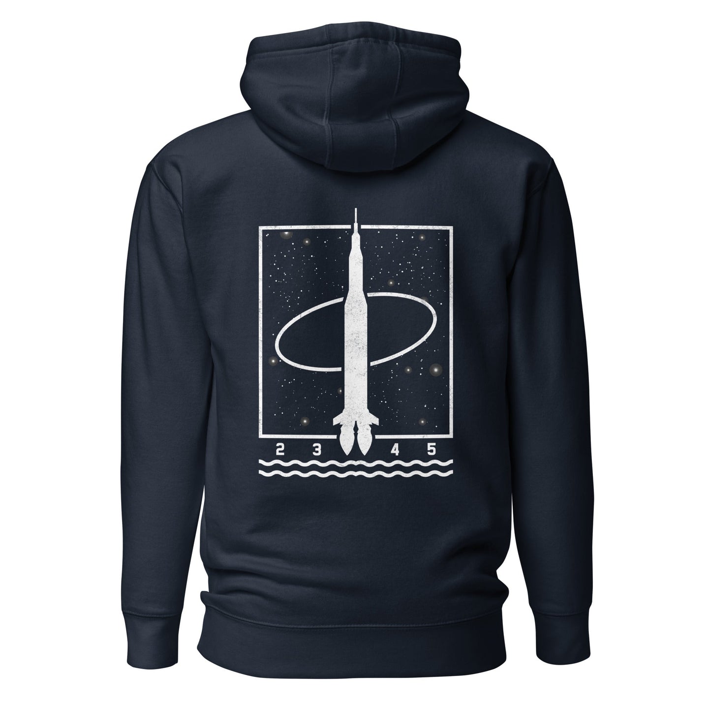 1 2 3 4 5 - Unisex Hoodie (back print) by DarkByteGear