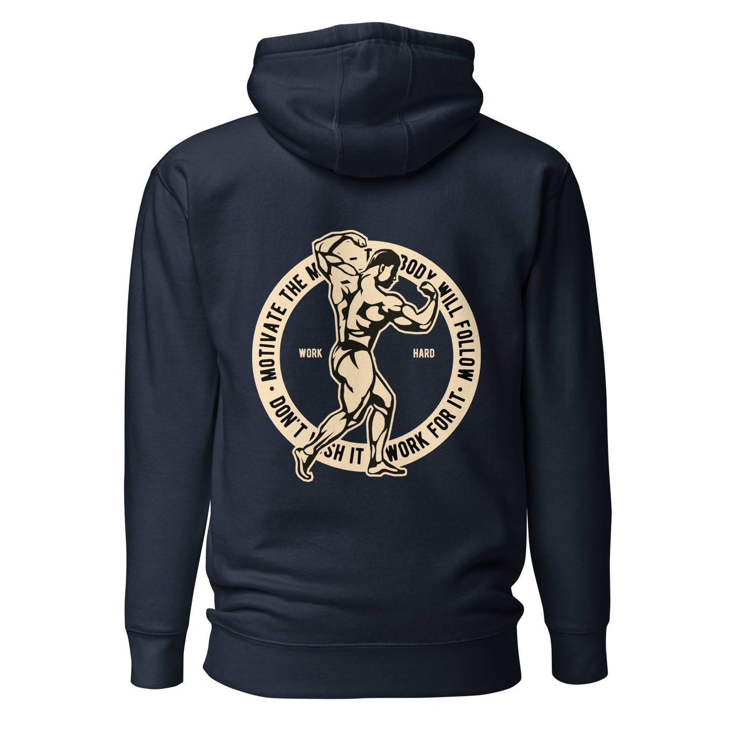 Motivate the Mind - Unisex Hoodie ( Back Print ) by DarkByteGear