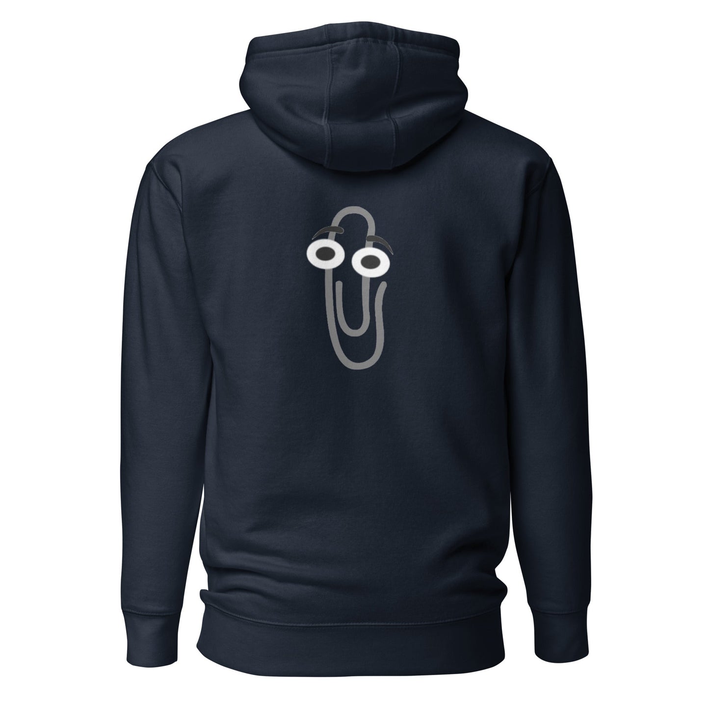 Poor Clippy - Unisex Hoodie (back print) by DarkByteGear
