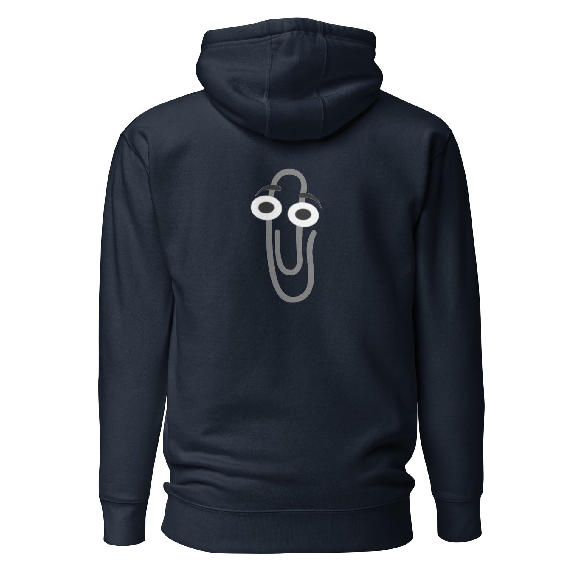 Poor Clippy - Unisex Hoodie (back print) by DarkByteGear