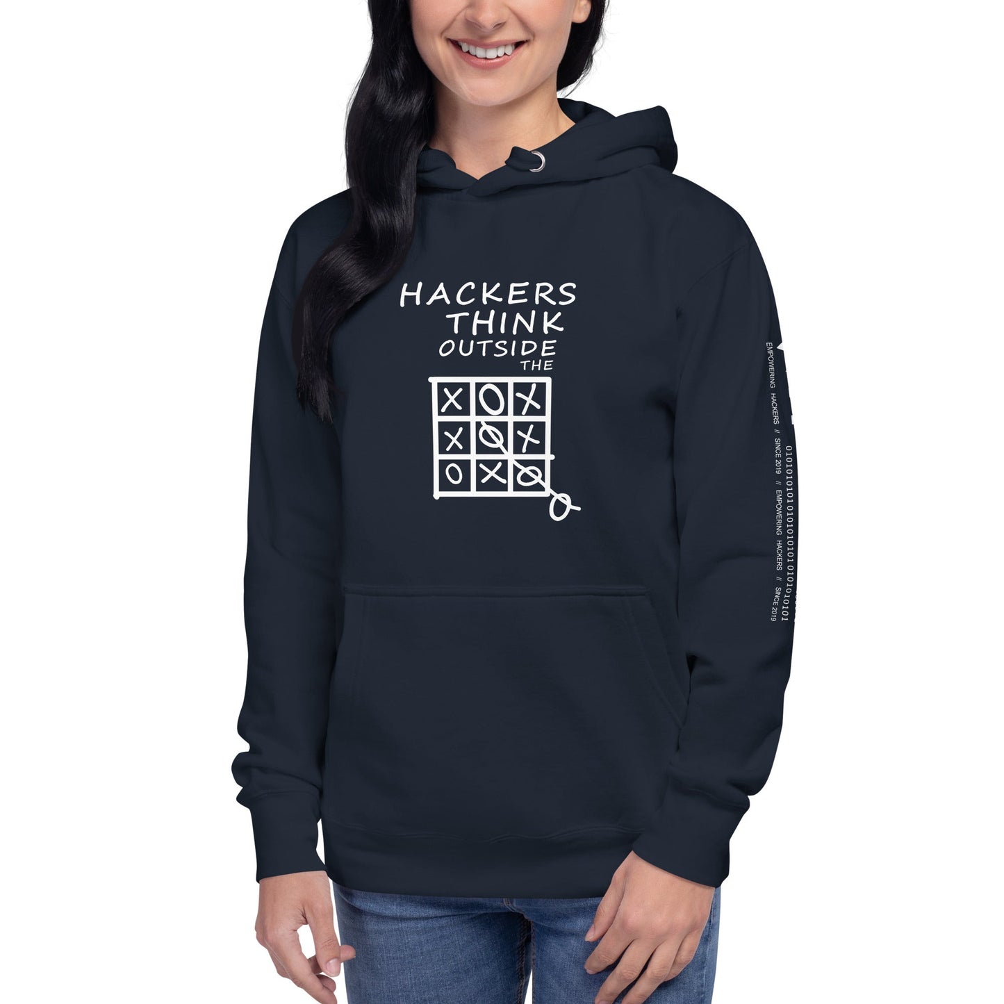 Hackers think outside the box - Unisex Hoodie by DarkByteGear