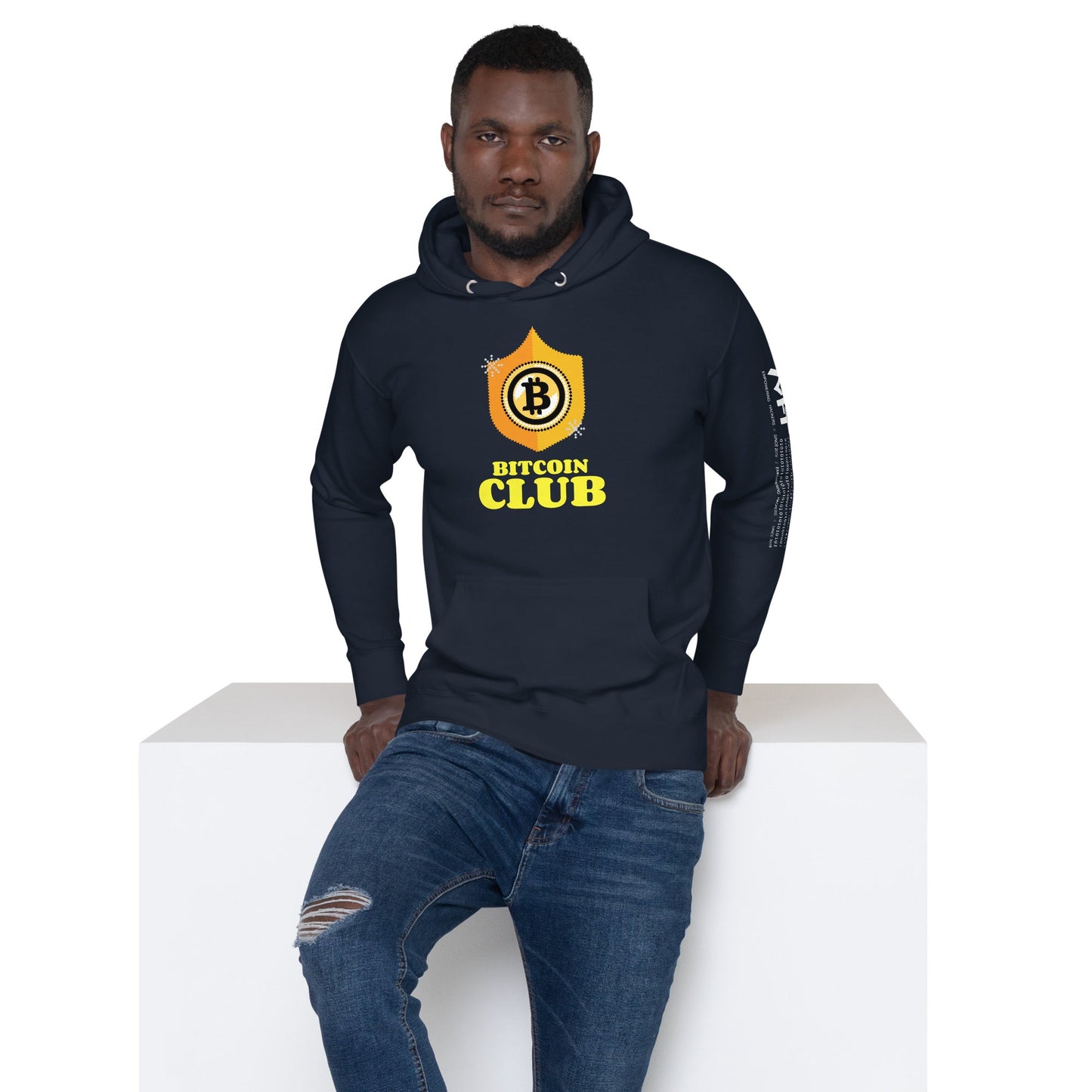 Bitcoin Club V2 Unisex Hoodie by DarkByteGear