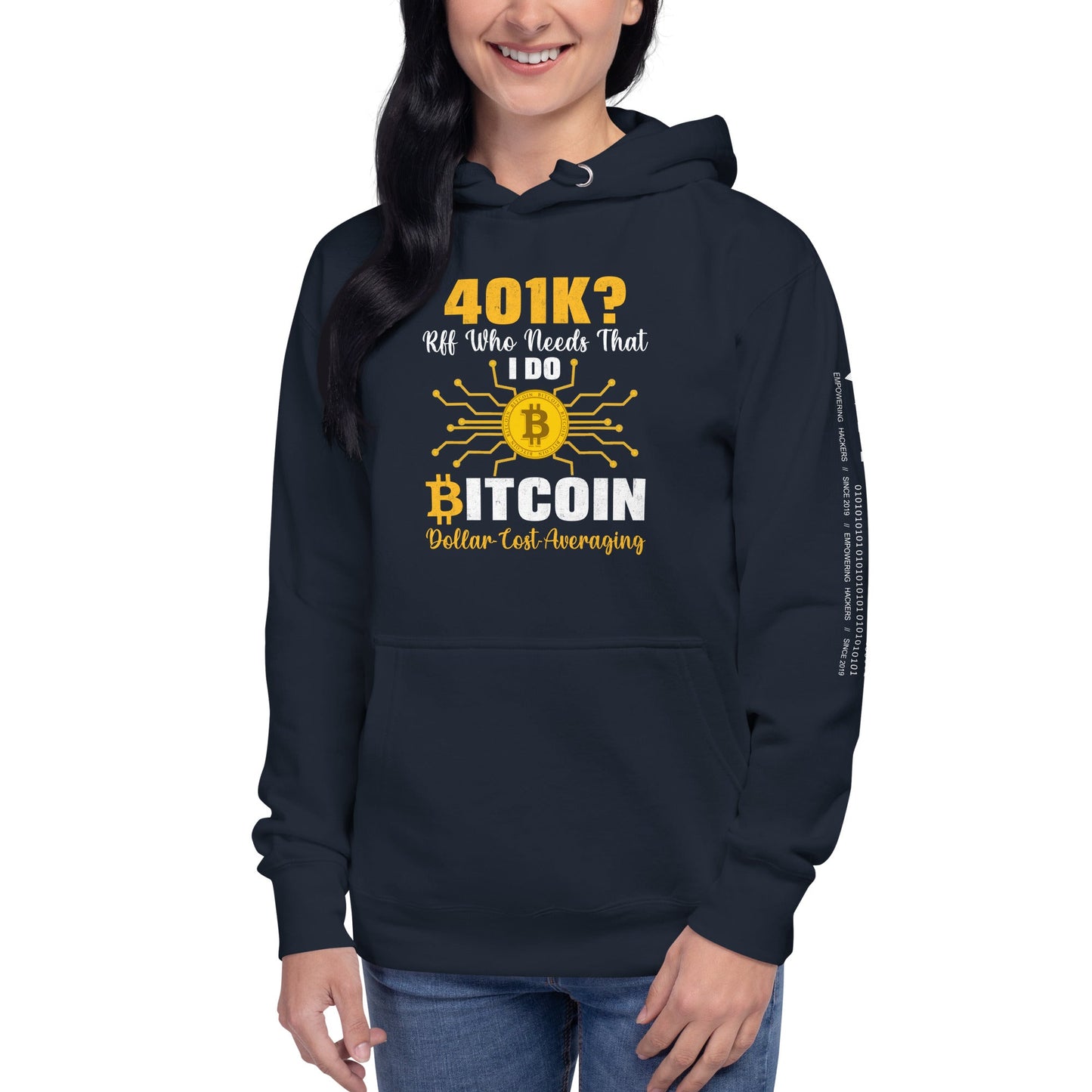 401K Bitcoin Unisex Hoodie by DarkByteGear