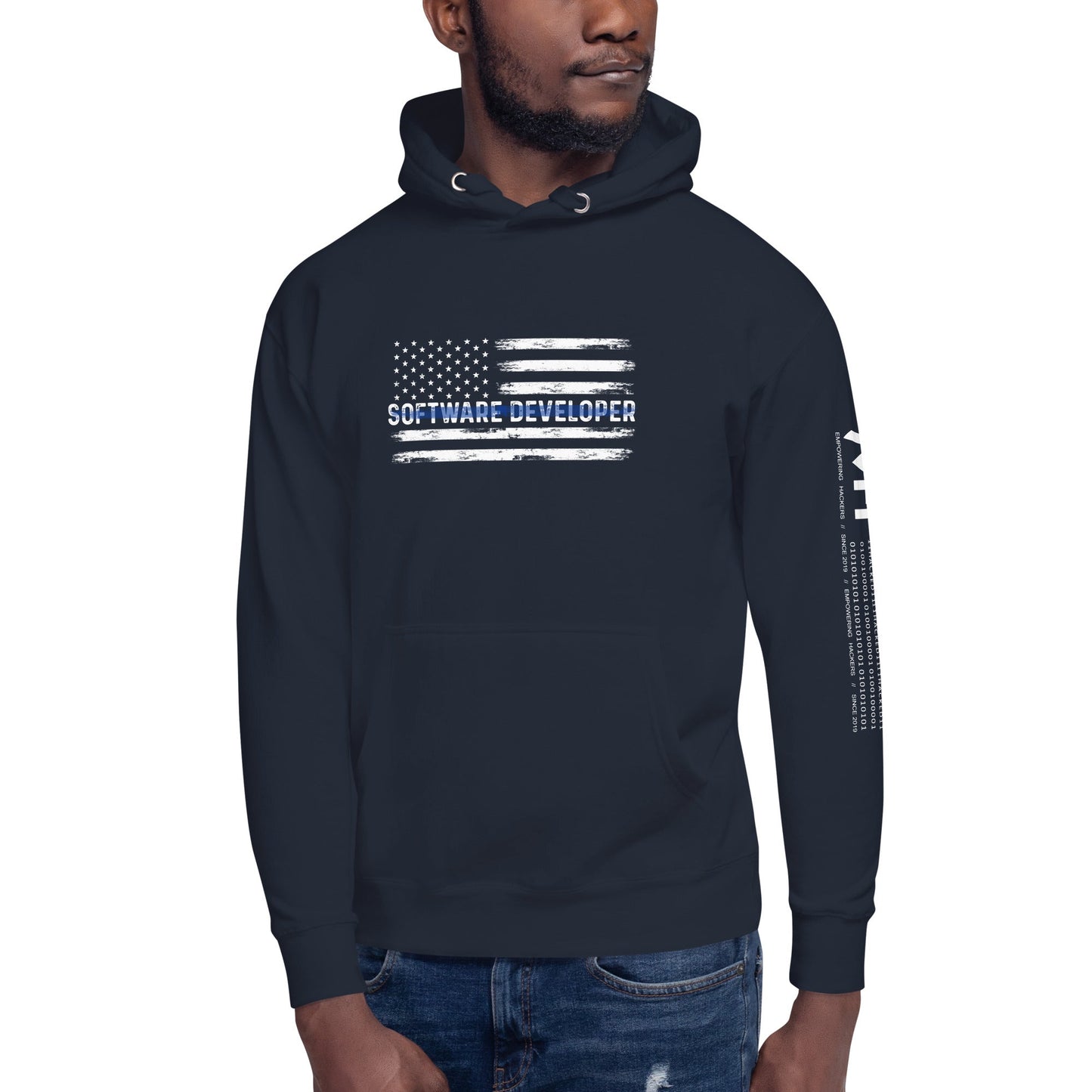 Patriotic Software Developer - Unisex Hoodie by DarkByteGear