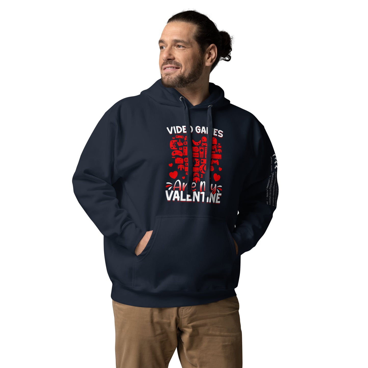 Video games are my valentine Unisex Hoodie by DarkByteGear