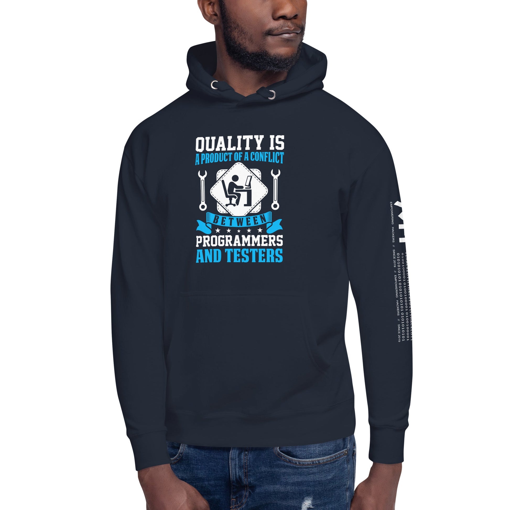 Quality is a Product of a conflict - Unisex Hoodie by DarkByteGear