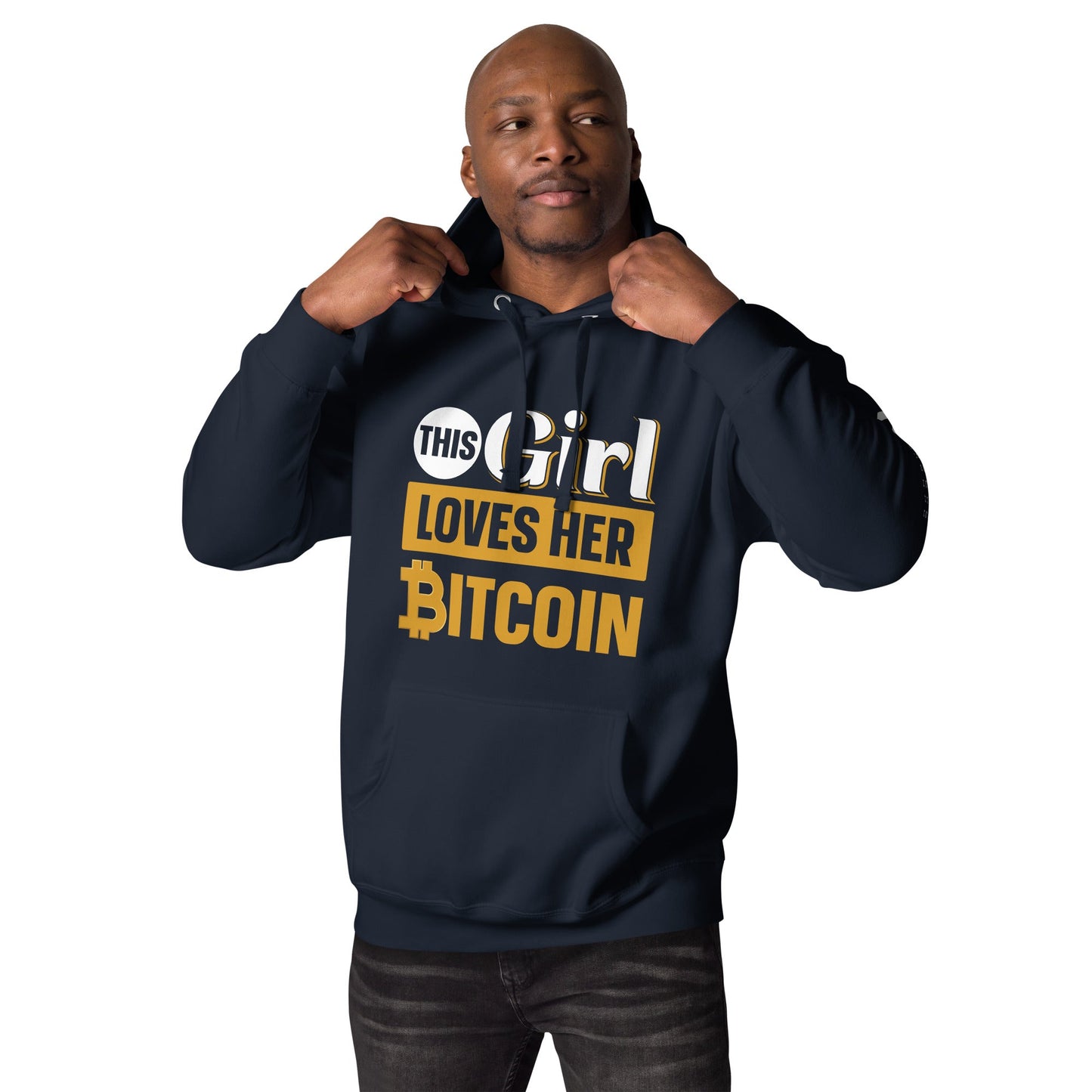This Girl love her Bitcoin Unisex Hoodie by DarkByteGear