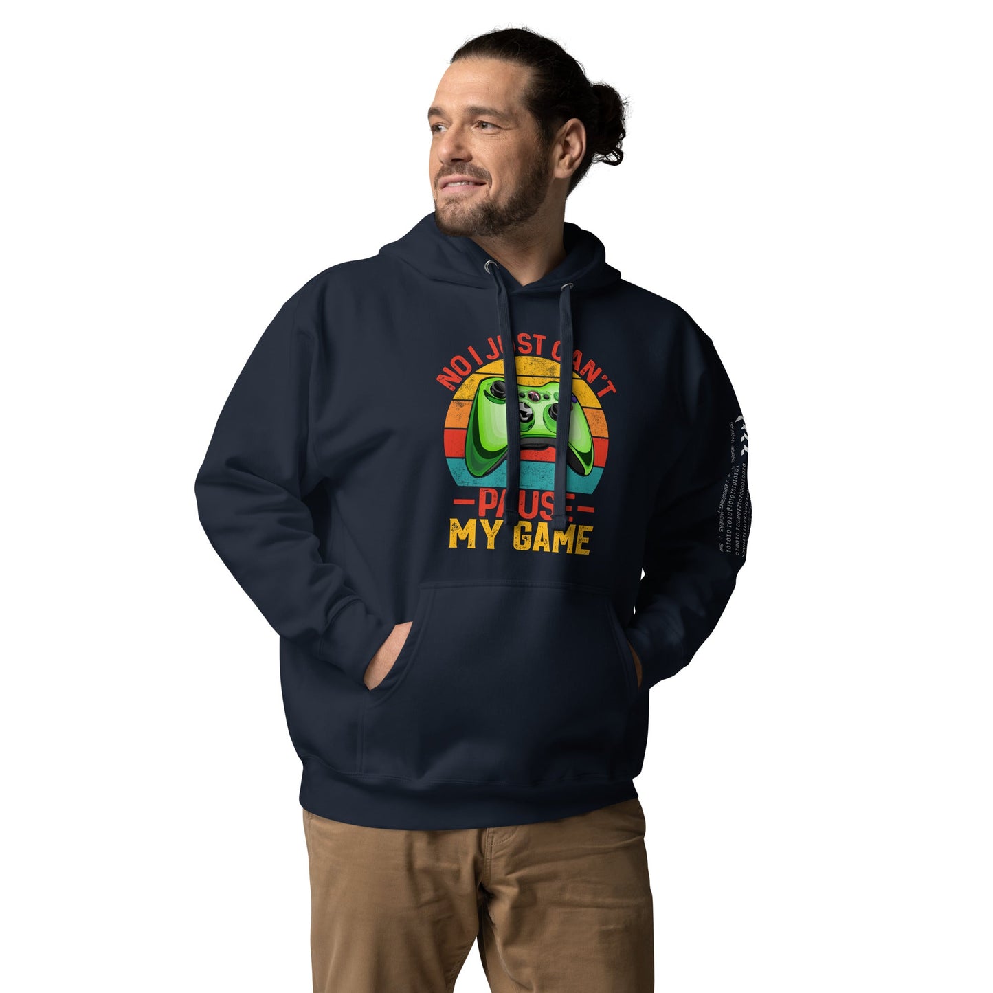 No I just can't Pause My Game Unisex Hoodie by DarkByteGear