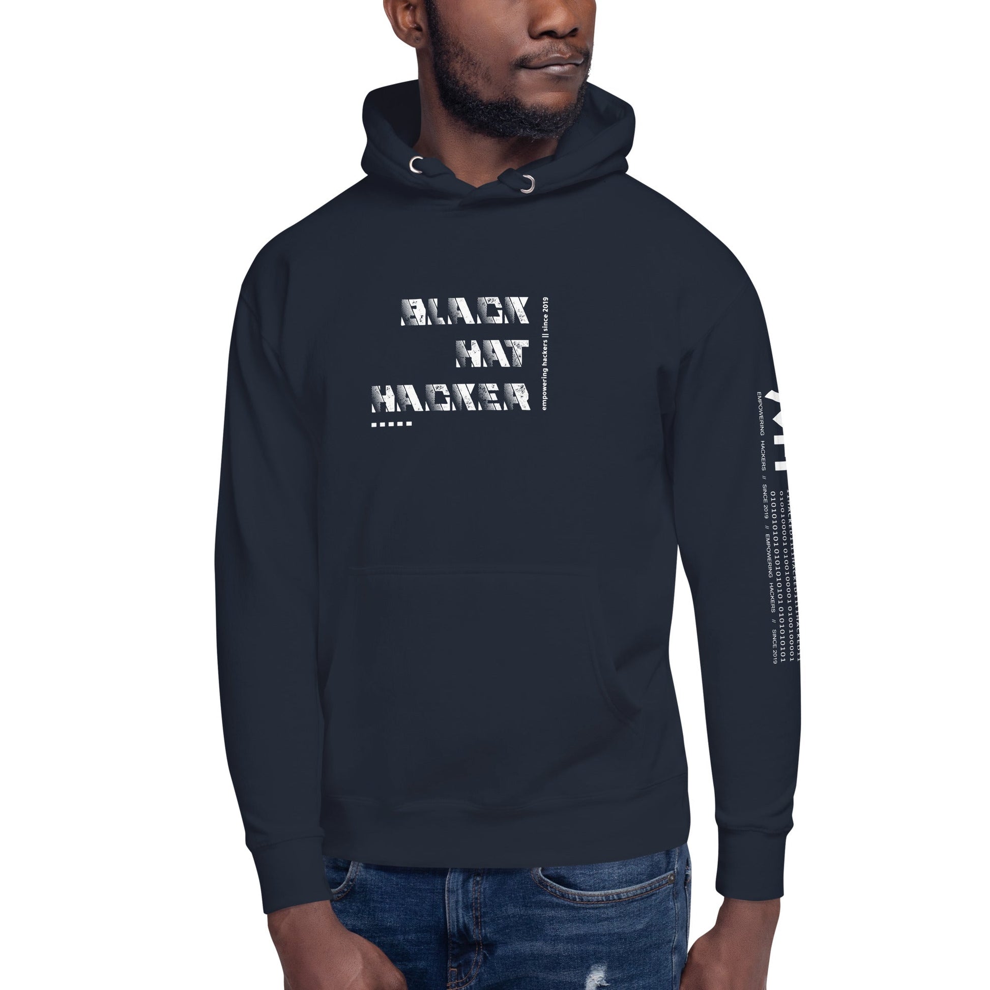 Black Hat Hacker V13 Unisex Hoodie by DarkByteGear