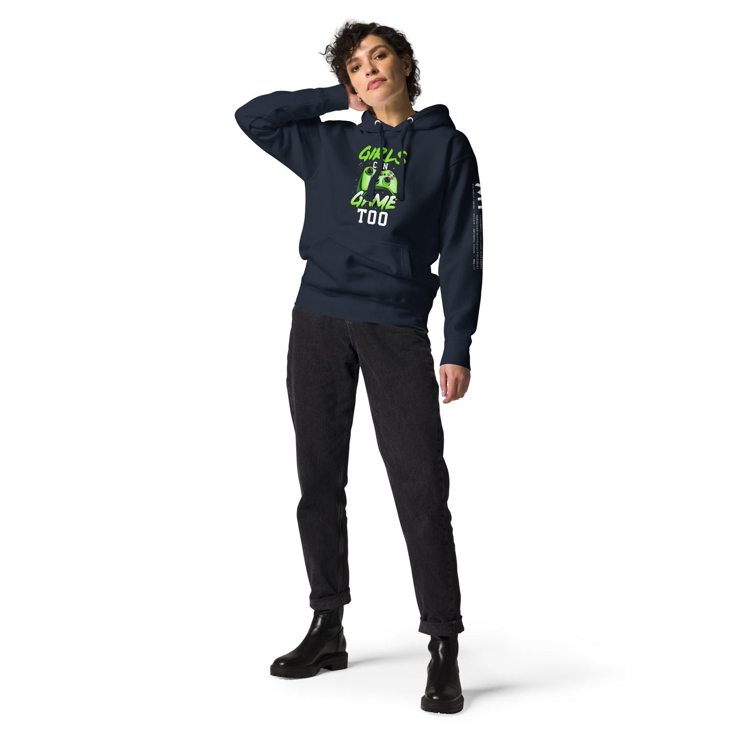 Girls can Game too Unisex Hoodie by DarkByteGear