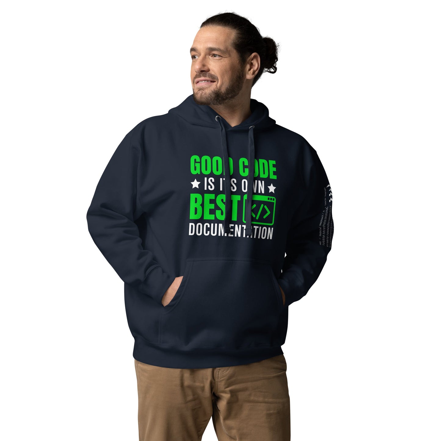 Good Code is in its own best documentation Unisex Hoodie by DarkByteGear
