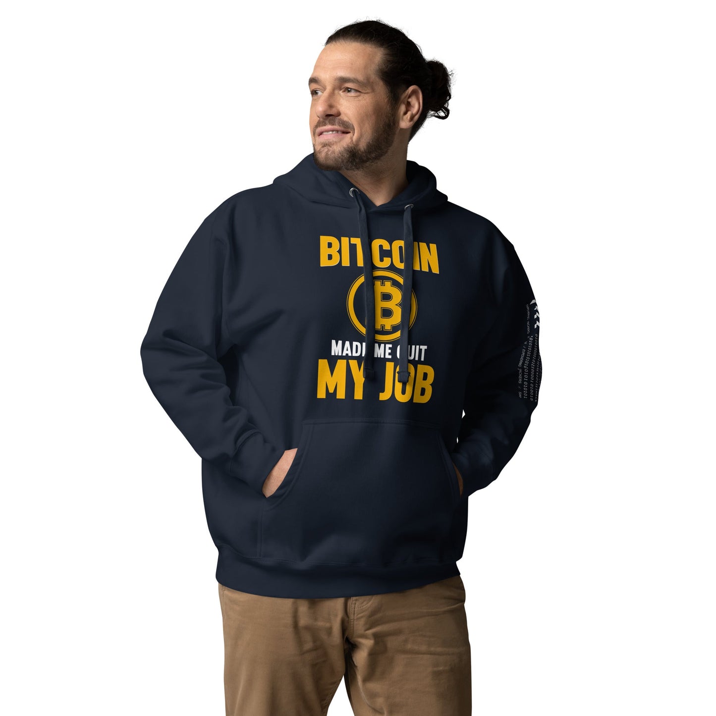 Bitcoin Make me Quit My Job - Unisex Hoodie by DarkByteGear