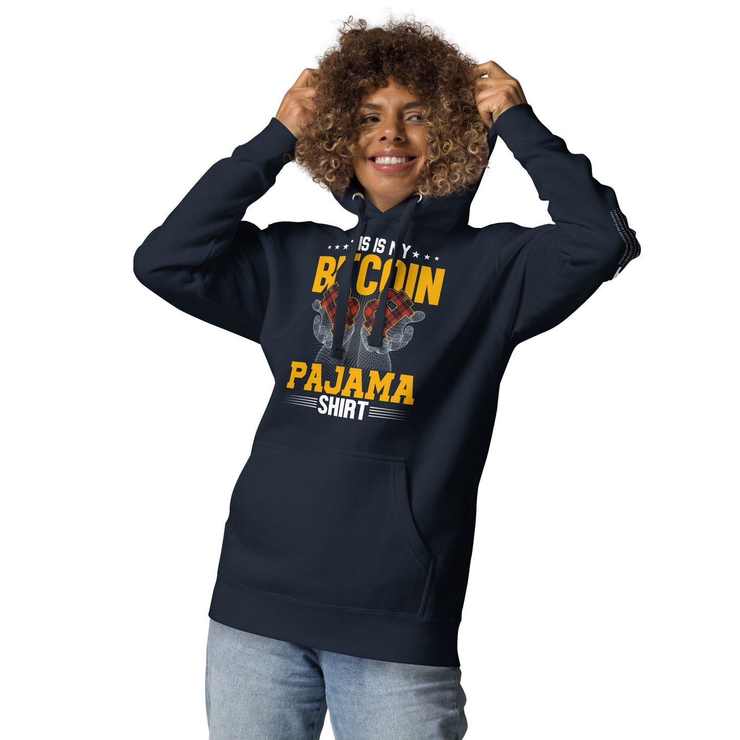 This is My Bitcoin Pajama Shirt Unisex Hoodie by DarkByteGear