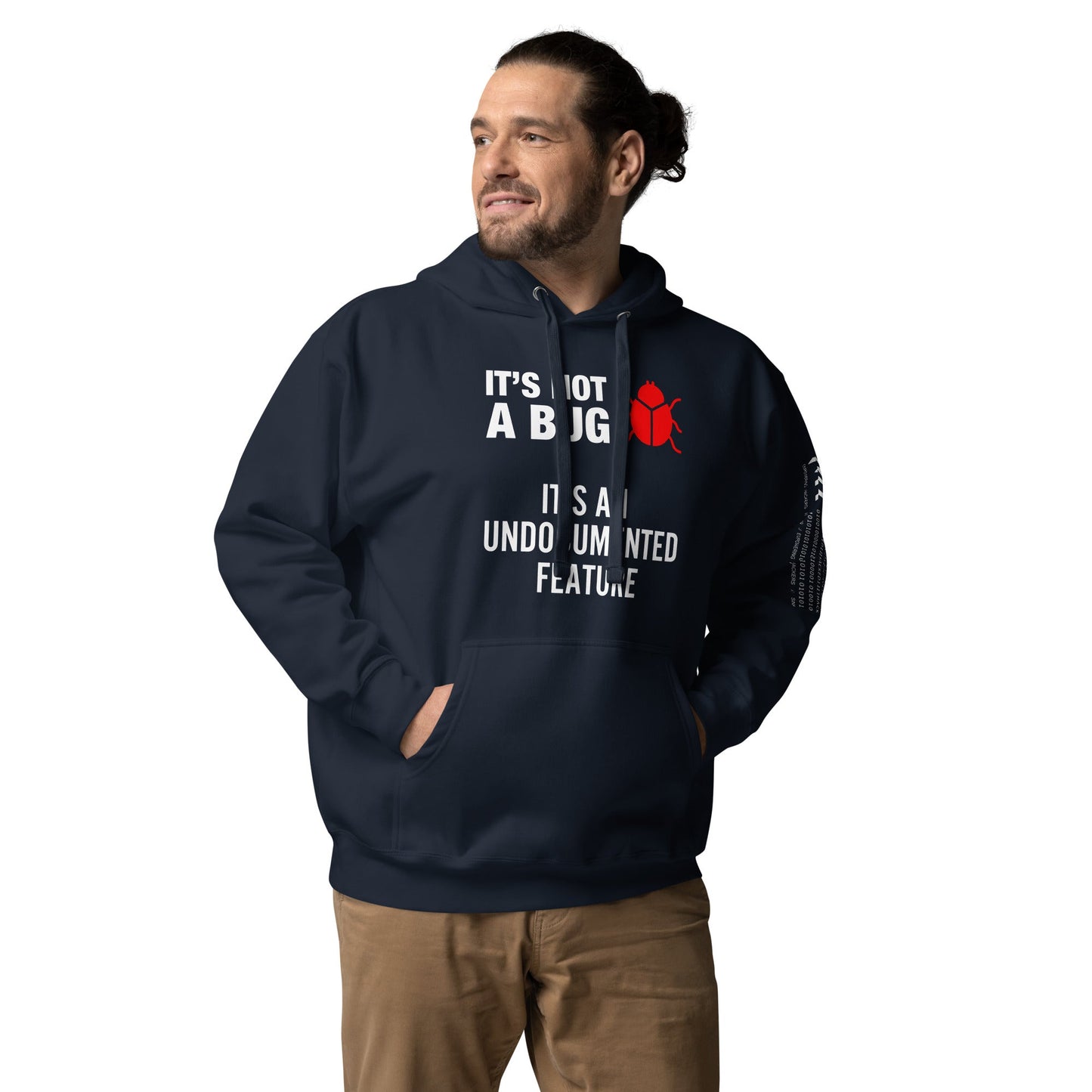 It's not a Bug - Red Unisex Hoodie by DarkByteGear