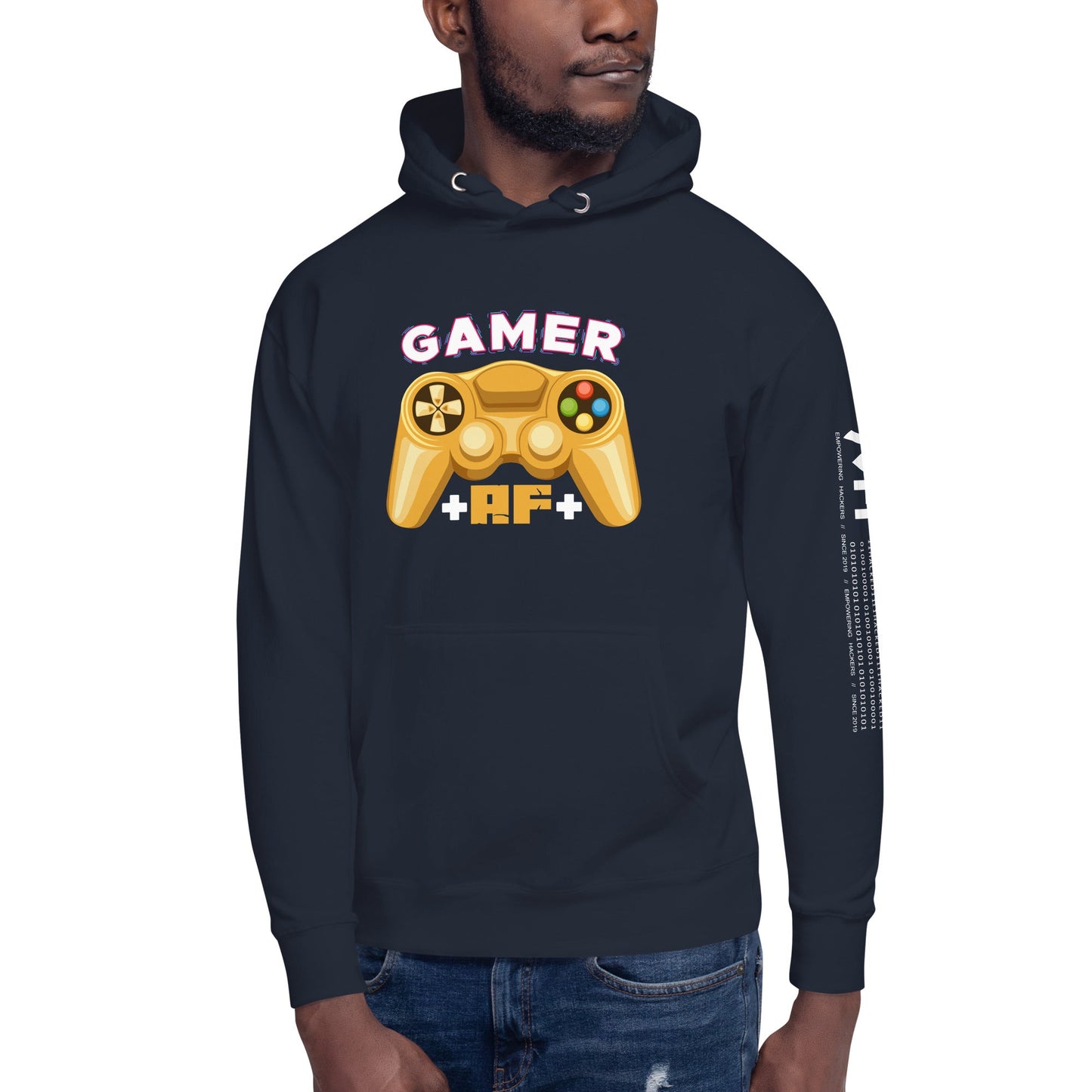 Gamer AF Unisex Hoodie by DarkByteGear