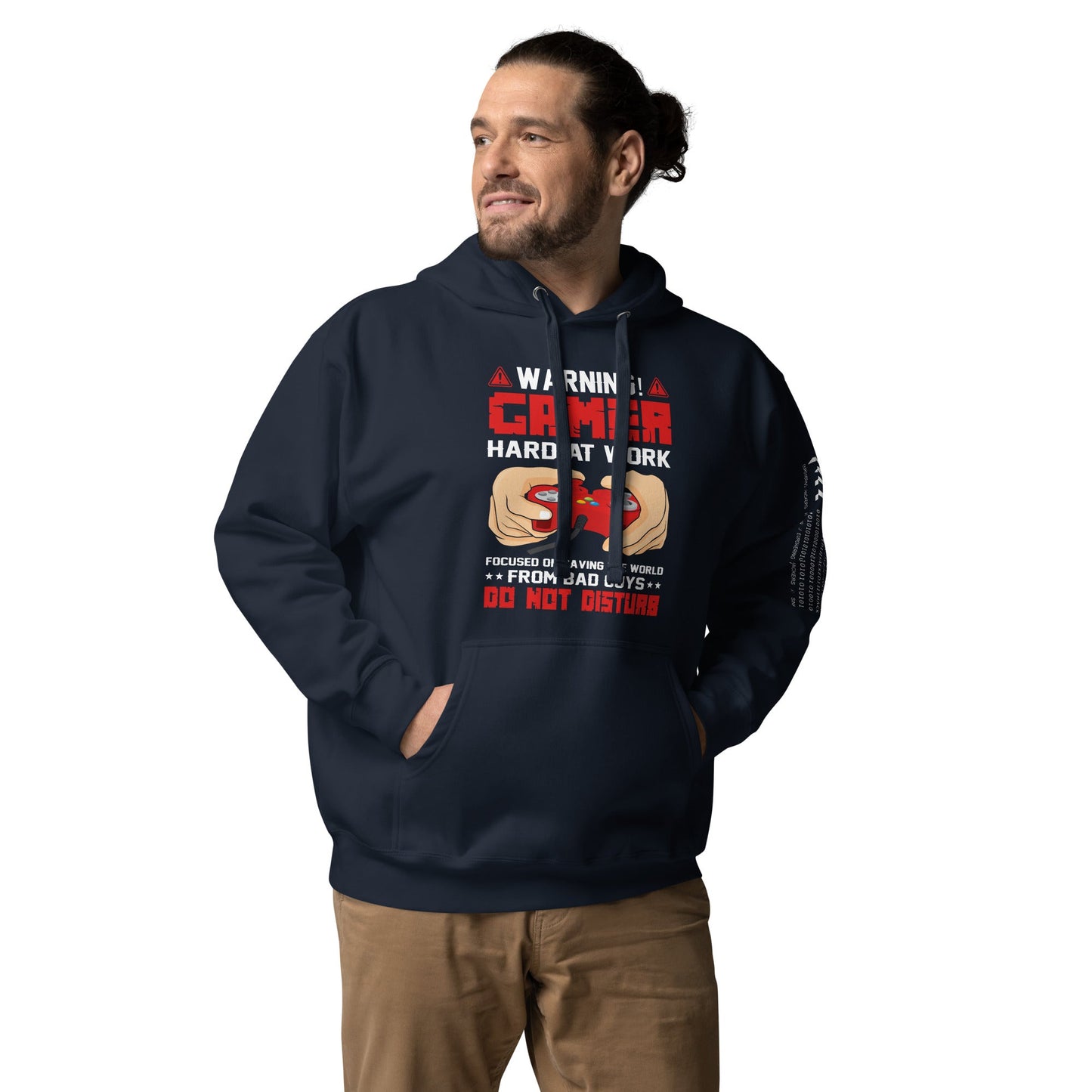 Gamer Hard at Work, Do not Disturb - Unisex Hoodie by DarkByteGear
