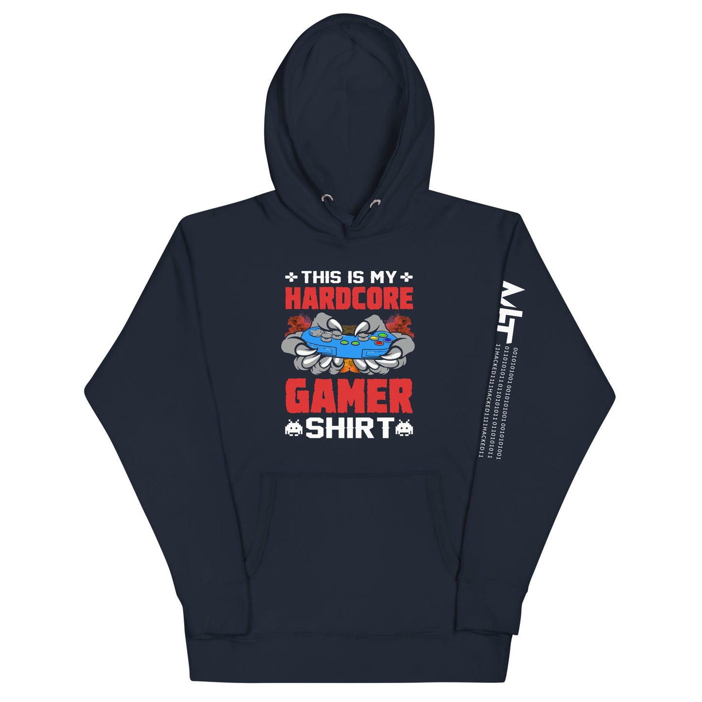 This is My Hardcore Gamer Shirt - Unisex Hoodie by DarkByteGear