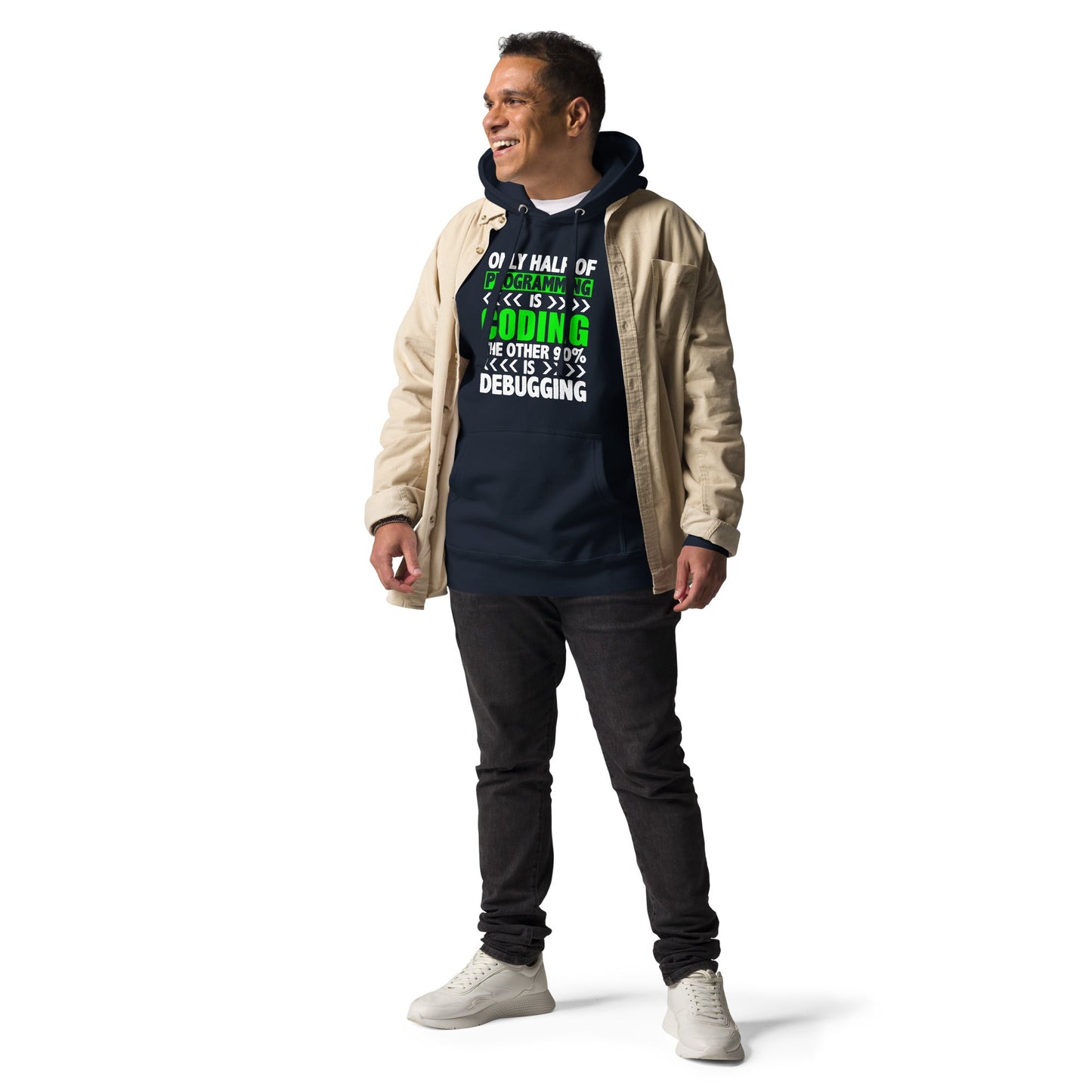 Only half of Programming is Coding - Unisex Hoodie by DarkByteGear