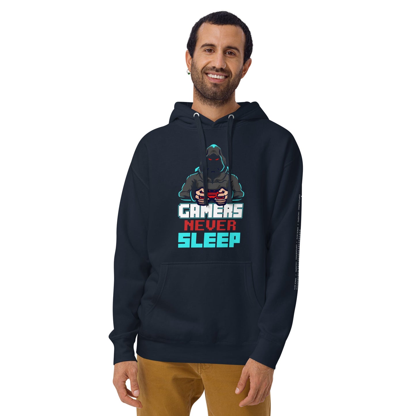 Gamers never Sleep V1 - Unisex Hoodie by DarkByteGear