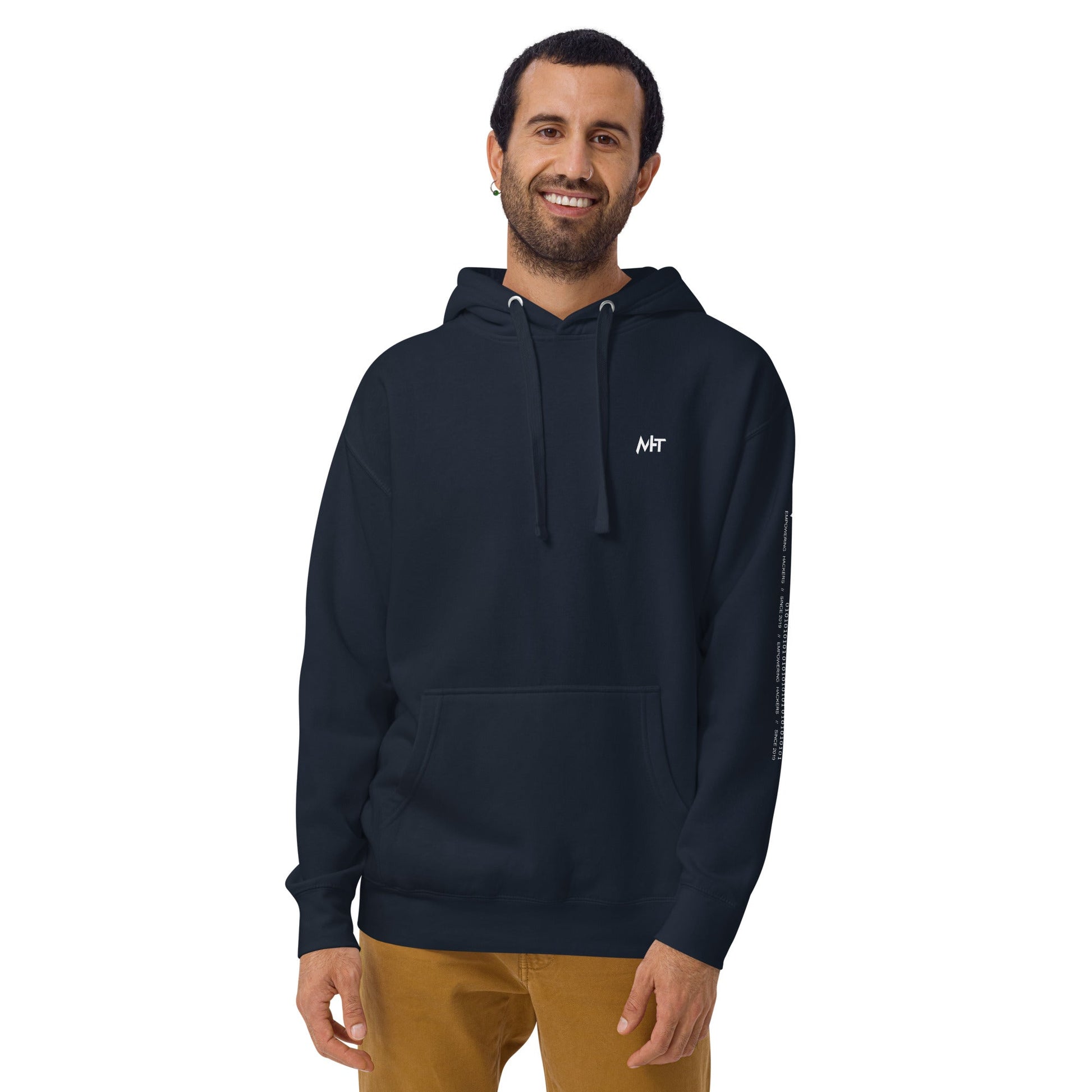 Daddy got me some Bitcoin, so I can be toddler holder - Unisex Hoodie ( Back Print ) by DarkByteGear