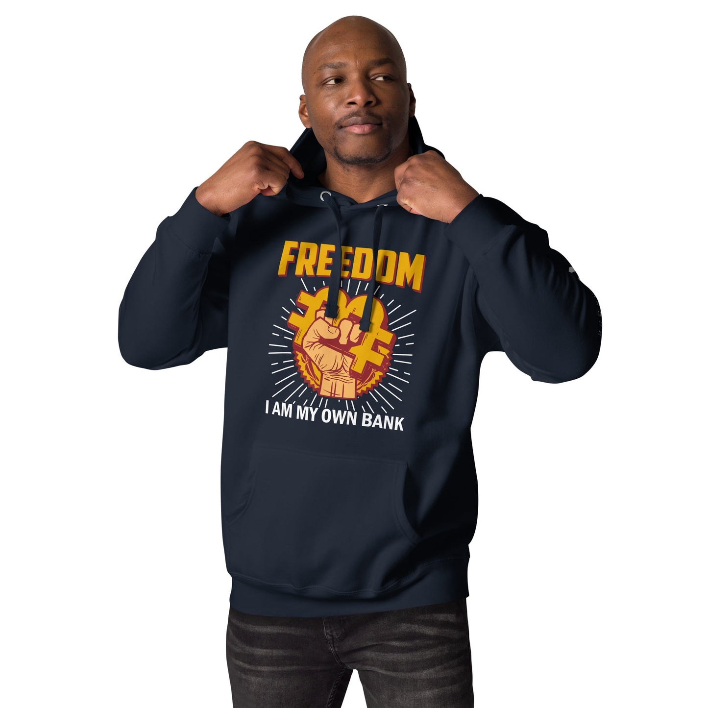 Bitcoin Freedom; I am my Own Bank - Unisex Hoodie by DarkByteGear