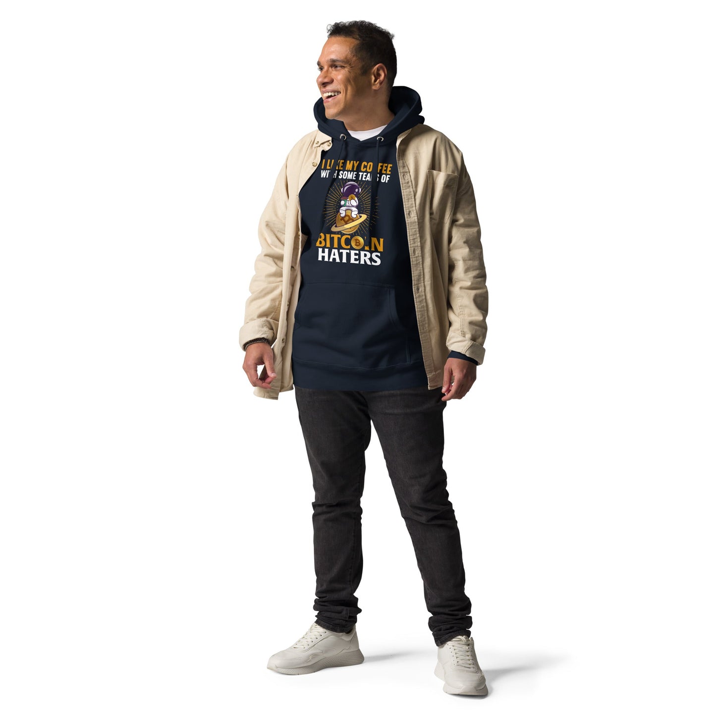 I like my Coffee with some tears of Bitcoin Haters - Unisex Hoodie by DarkByteGear