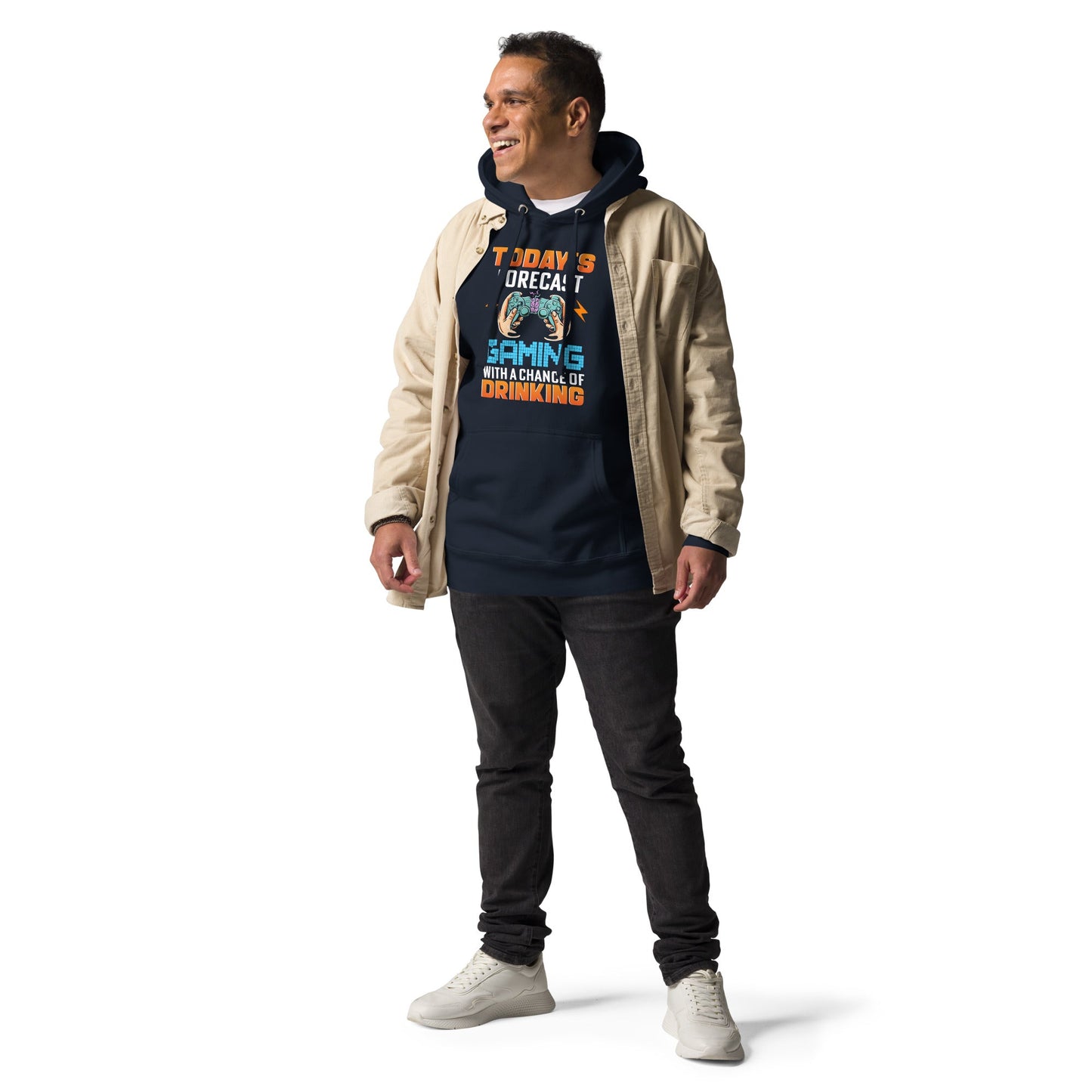 Games: the Only legal place to Kill Stupid People ( orange text ) - Unisex Hoodie by DarkByteGear
