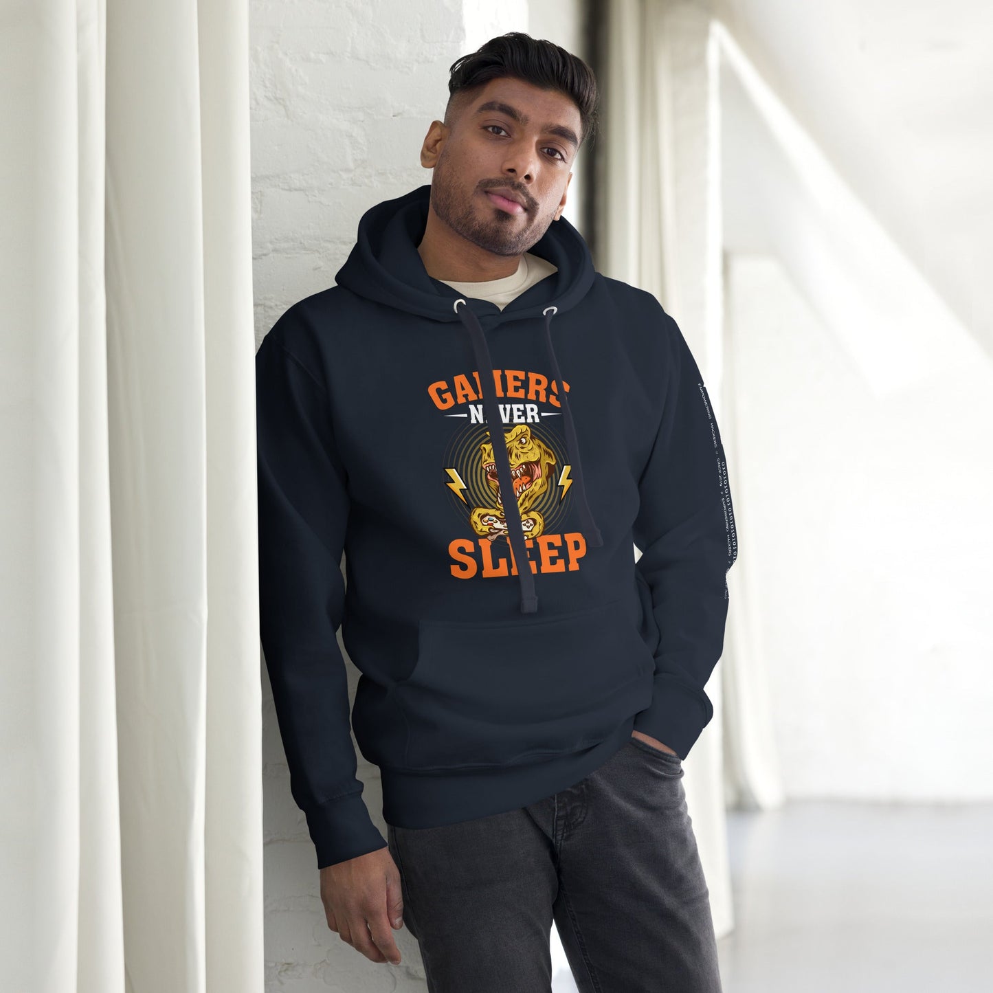Gamers never sleep V2 - Unisex Hoodie by DarkByteGear