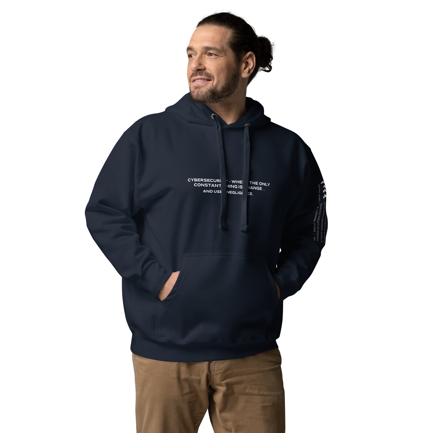 Cybersecurity where the only constant thing is change and user negligence V2 - Unisex Hoodie by DarkByteGear